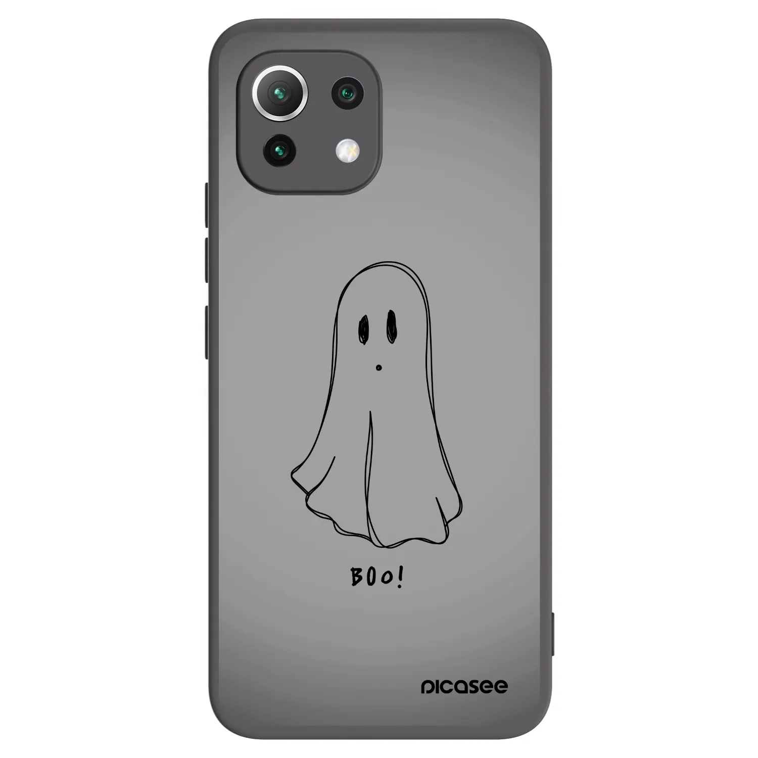 Picasee silikonski črni ovitek za Xiaomi 11 Lite 5G NE - Ghost