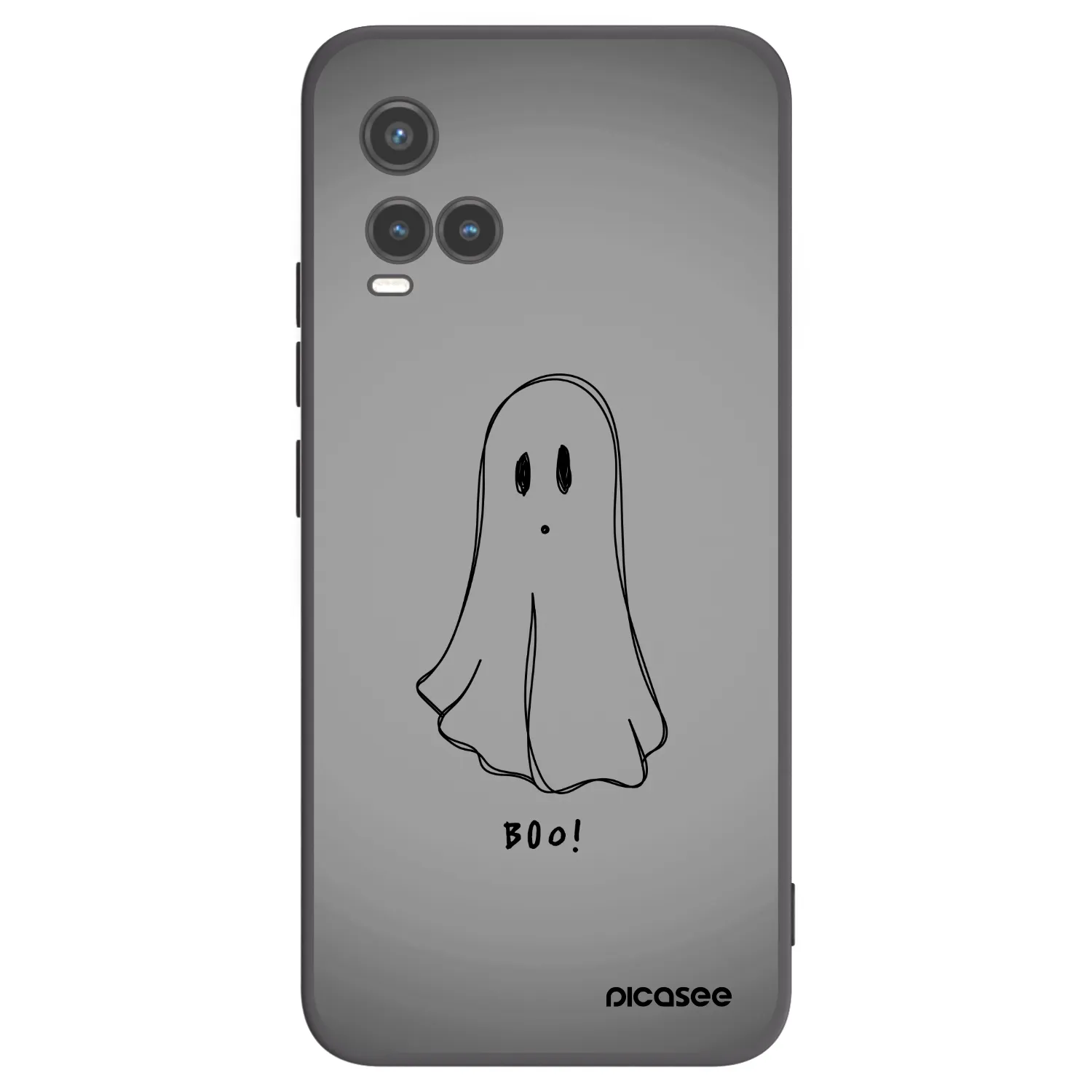 Picasee silikonski črni ovitek za Vivo Y33s - Ghost