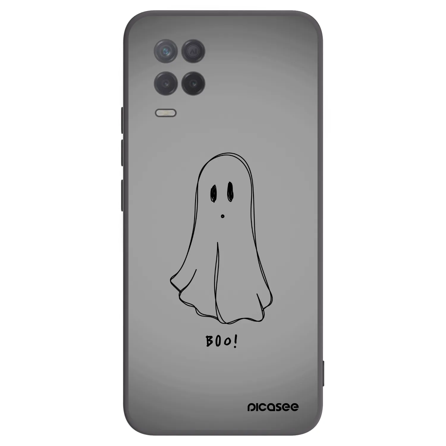 Picasee silikonski črni ovitek za Realme 8 5G - Ghost