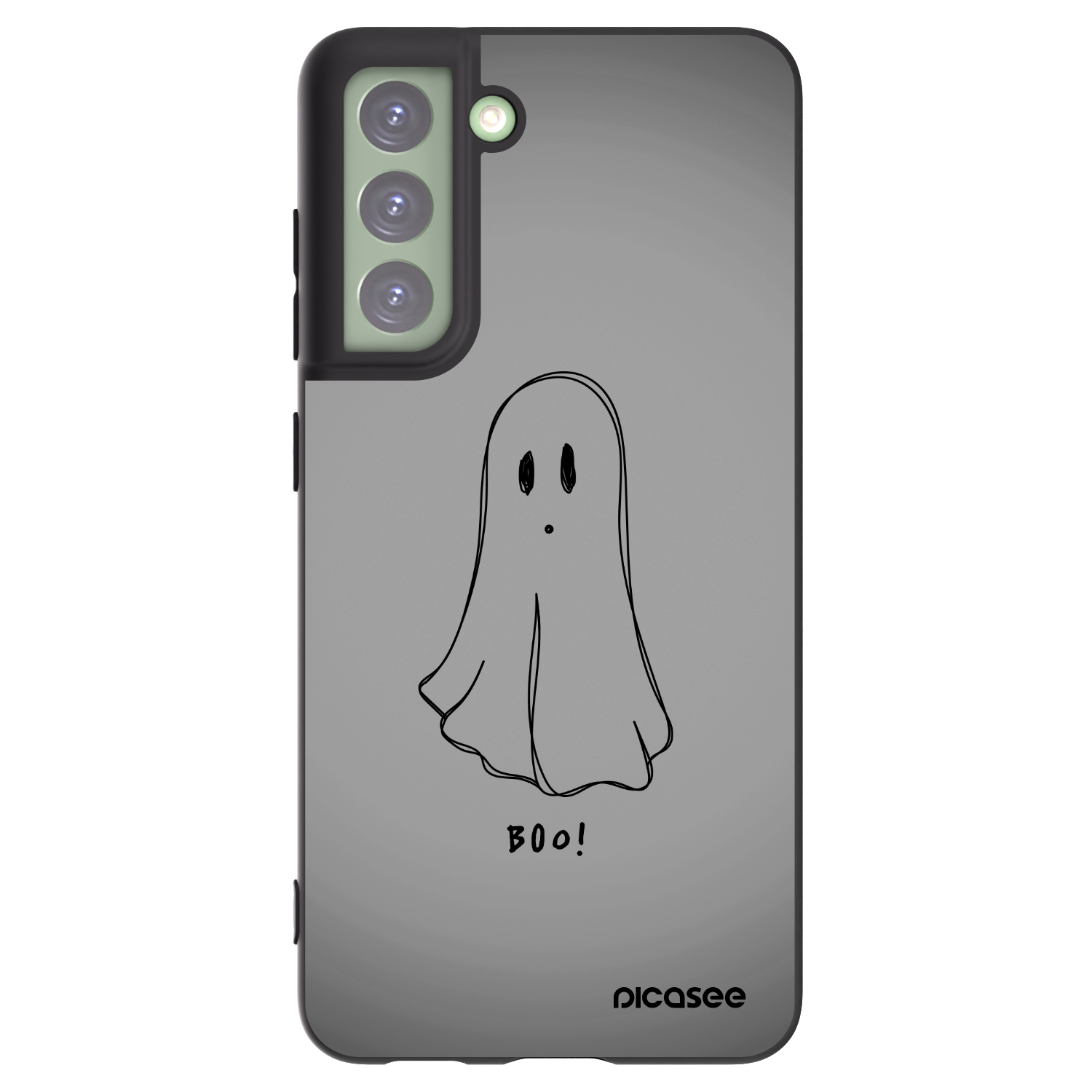 Picasee silikonski črni ovitek za Samsung Galaxy S21 FE 5G - Ghost
