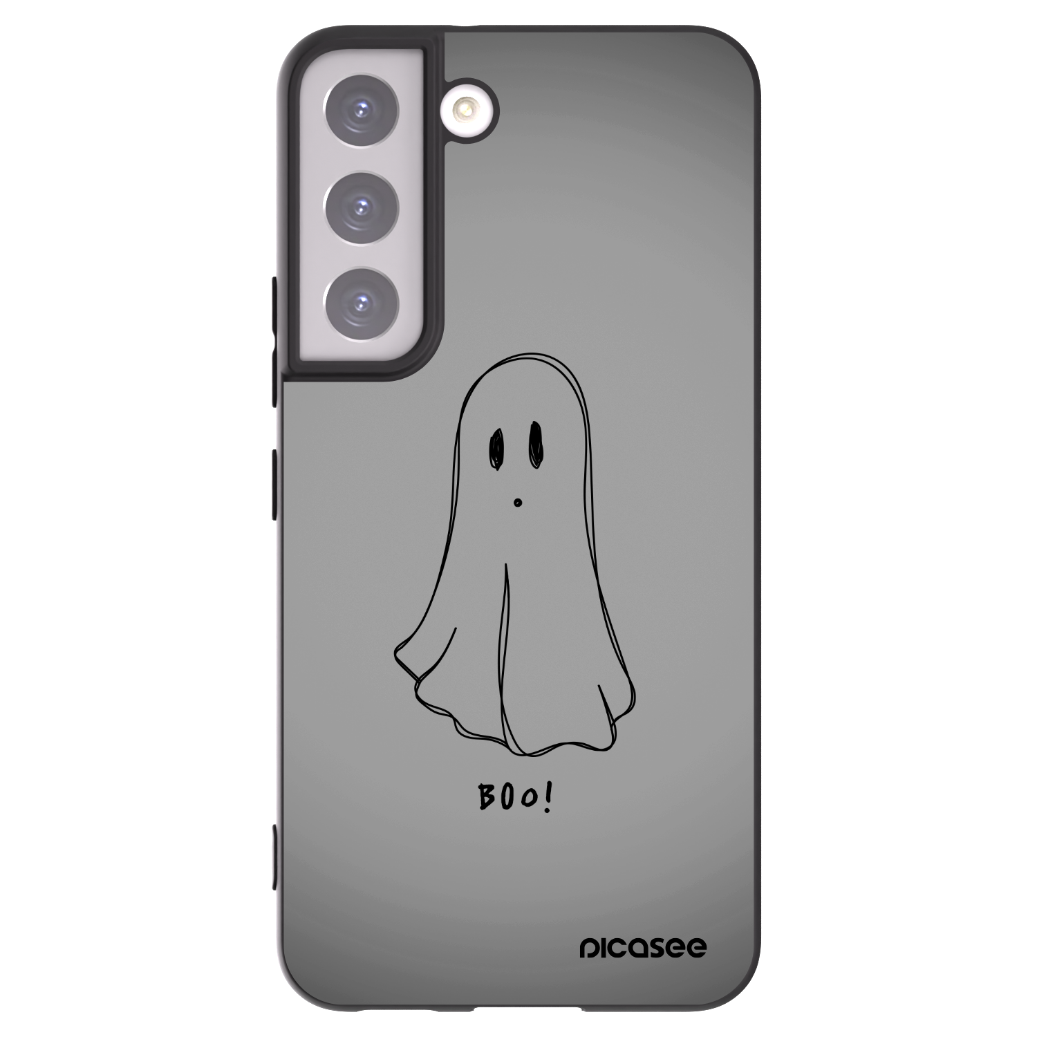 Picasee silikonski črni ovitek za Samsung Galaxy S22 5G - Ghost