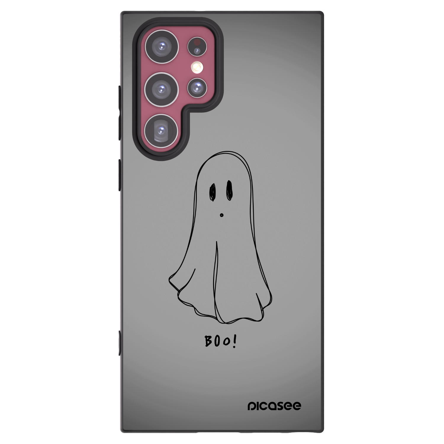 Picasee silikonski črni ovitek za Samsung Galaxy S22 Ultra 5G - Ghost