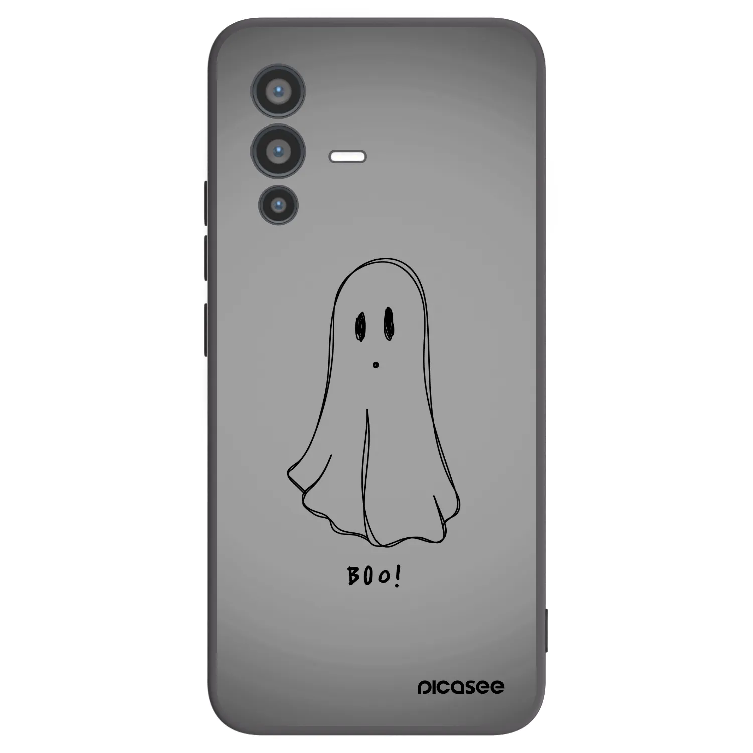 Picasee silikonski črni ovitek za Vivo V23 5G - Ghost