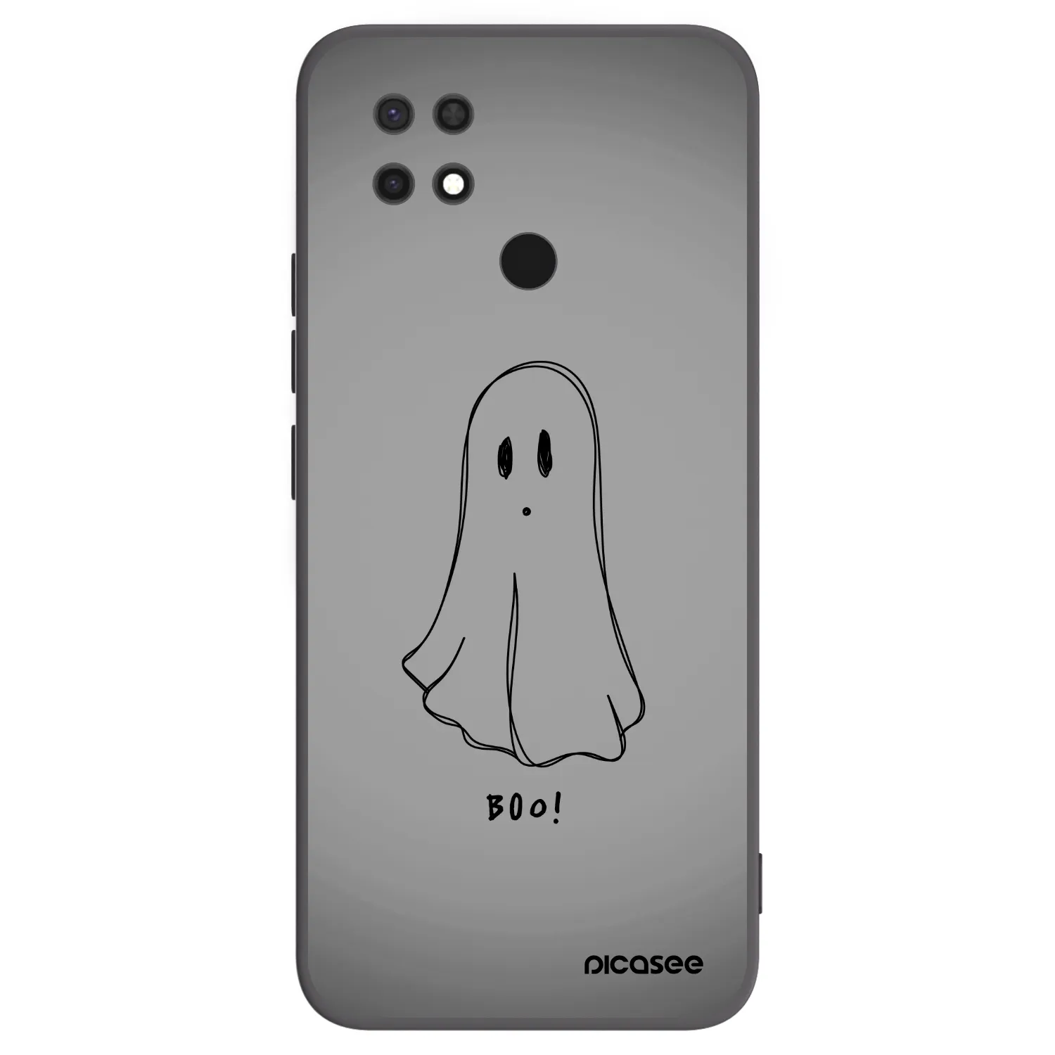 Picasee silikonski črni ovitek za Xiaomi Redmi 10C - Ghost