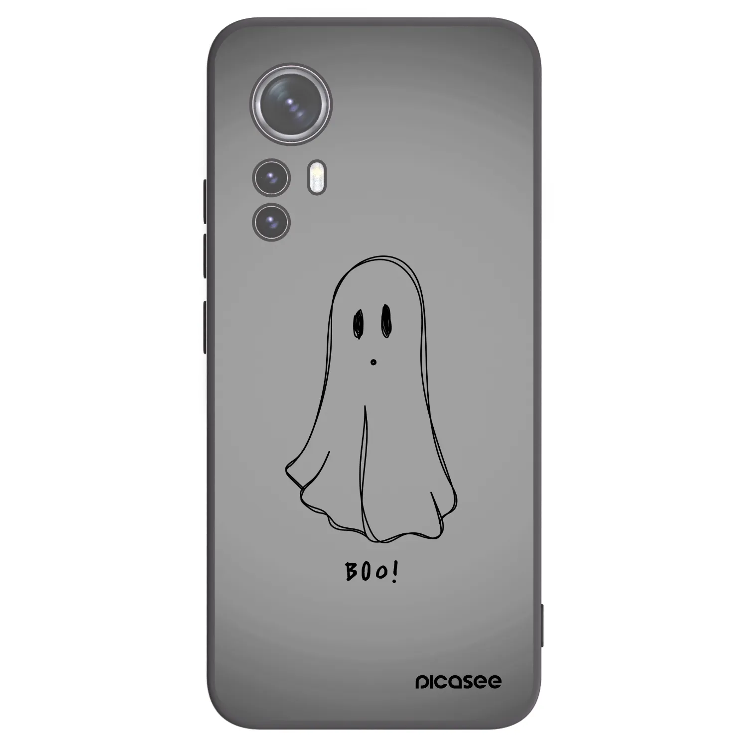 Picasee silikonski črni ovitek za Xiaomi 12X - Ghost