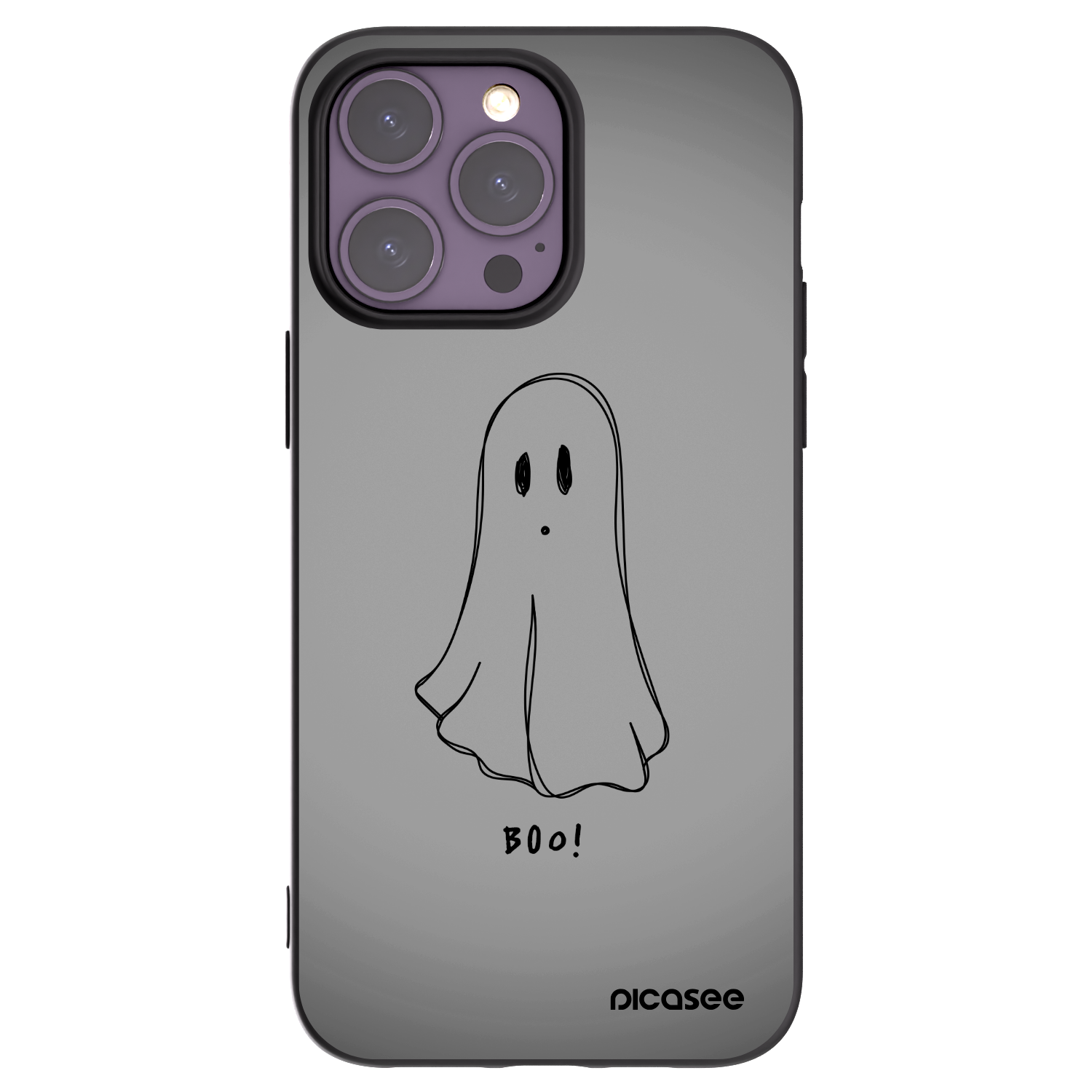 Picasee silikonski črni ovitek za Apple iPhone 14 Pro Max - Ghost