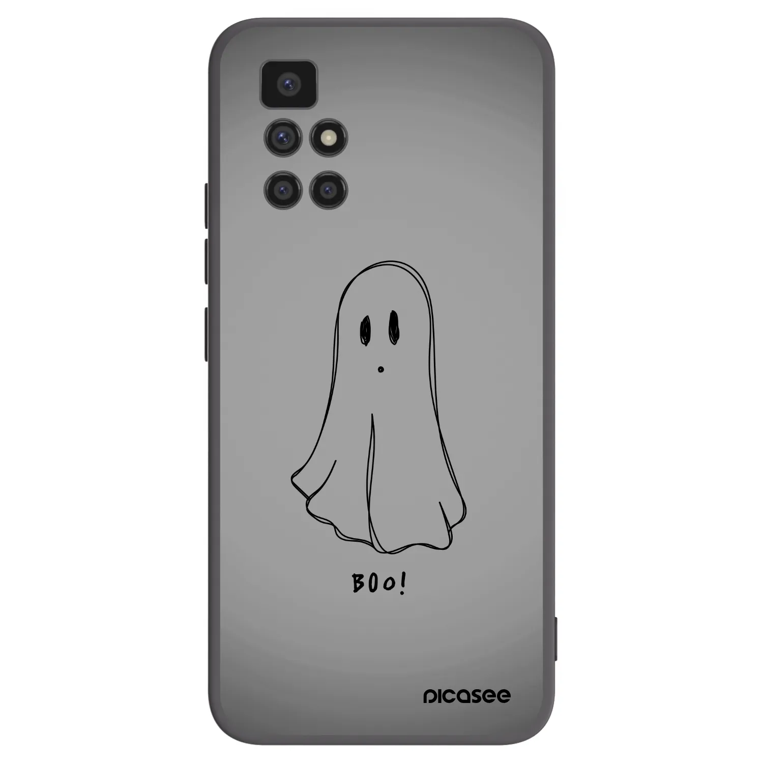 Picasee silikonski črni ovitek za Xiaomi Redmi 10 (2022) - Ghost