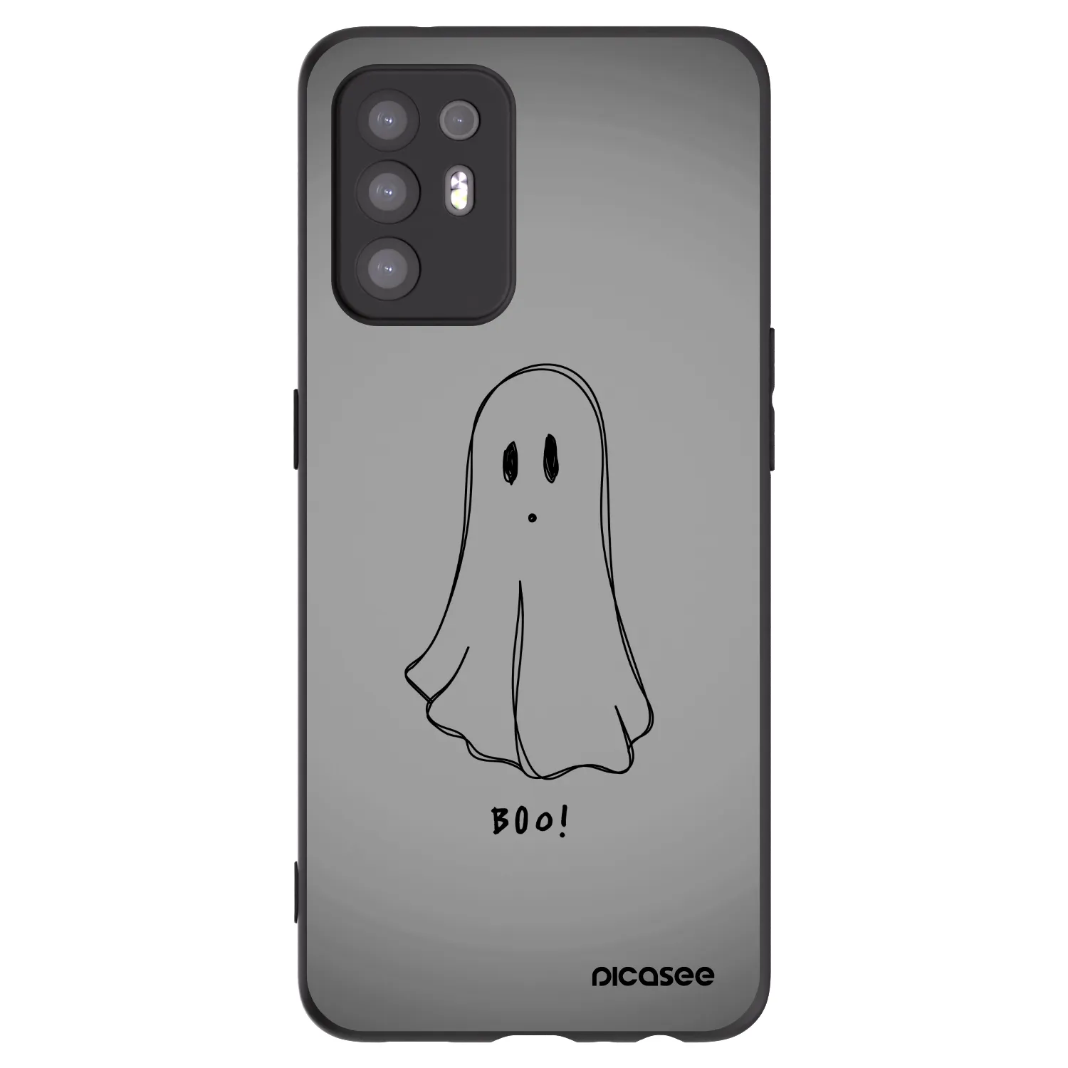 Picasee silikonski črni ovitek za OPPO A94 5G - Ghost