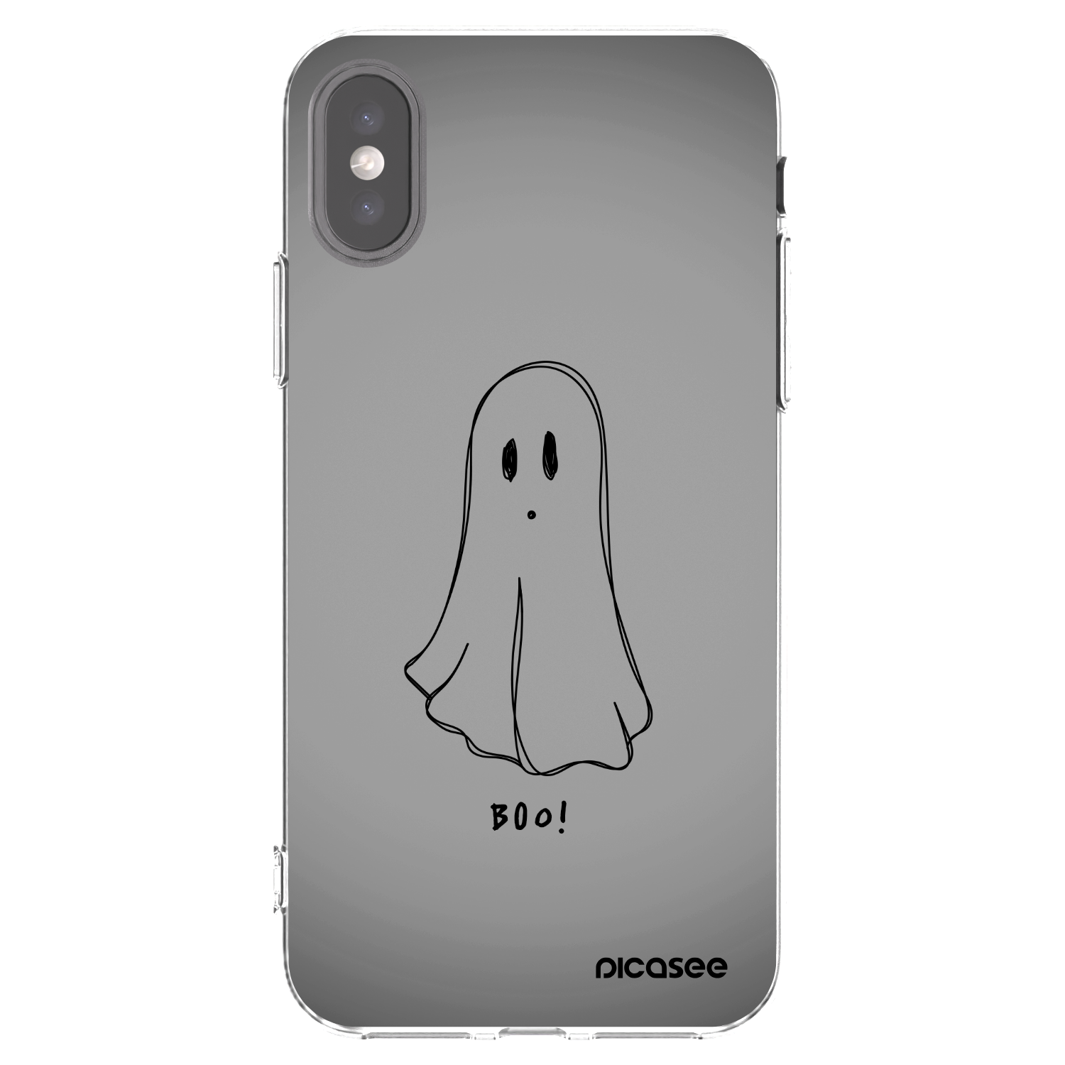 Picasee silikonski prozorni ovitek za Apple iPhone X/XS - Ghost