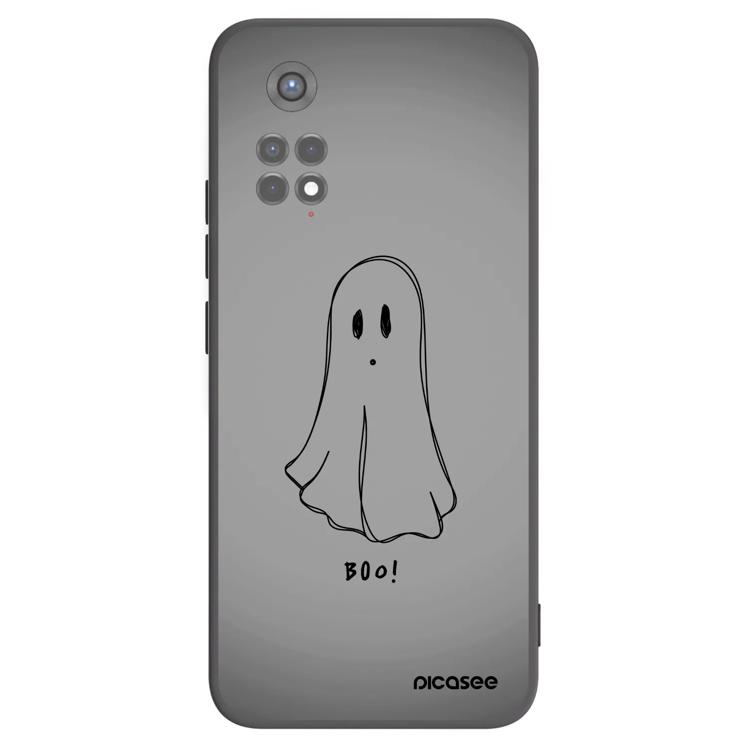 Picasee silikonski črni ovitek za Xiaomi Redmi Note 11S 5G - Ghost