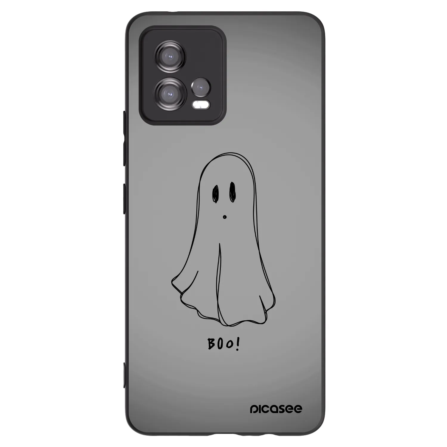Picasee silikonski črni ovitek za Motorola Moto G72 - Ghost