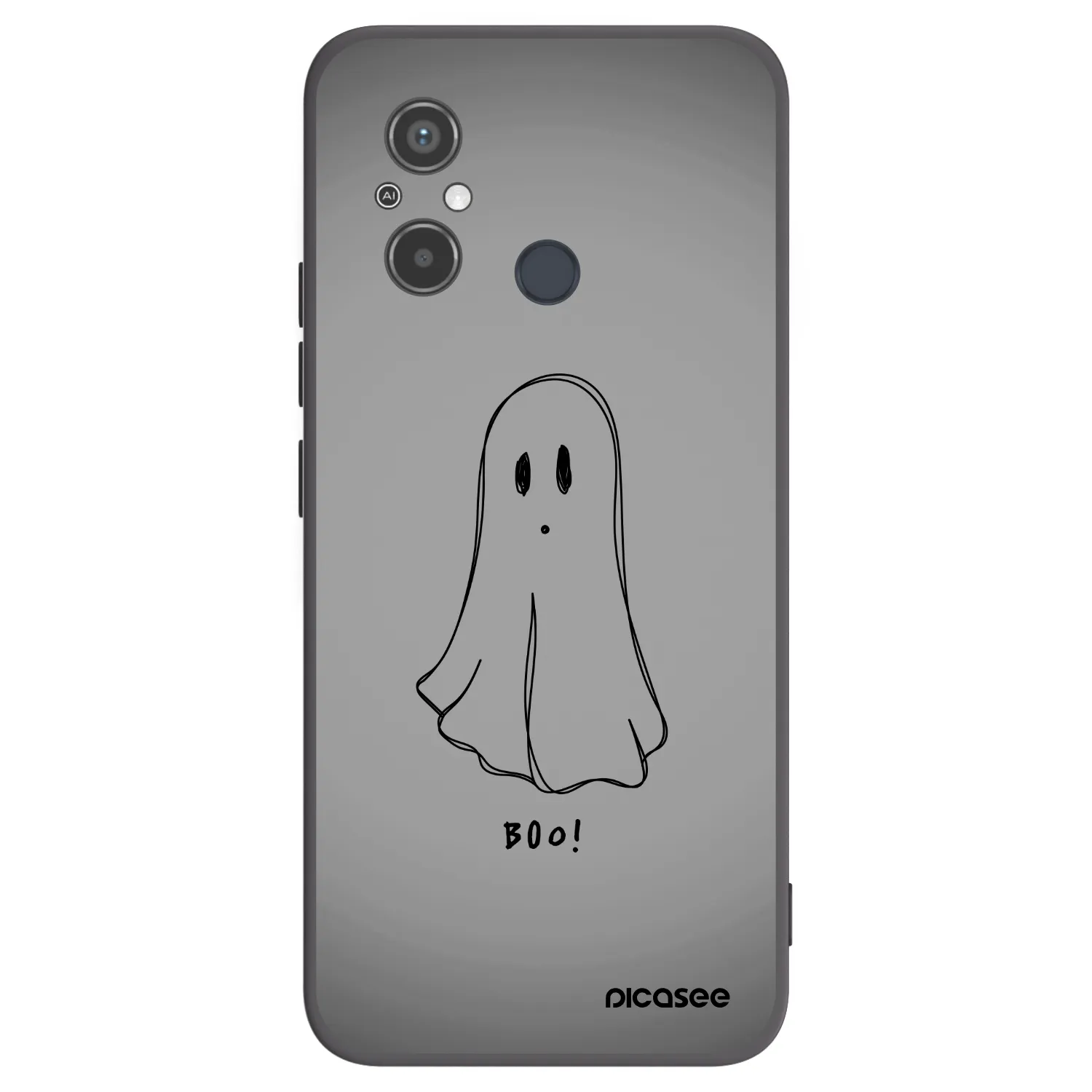 Picasee silikonski črni ovitek za Xiaomi Redmi 12C - Ghost
