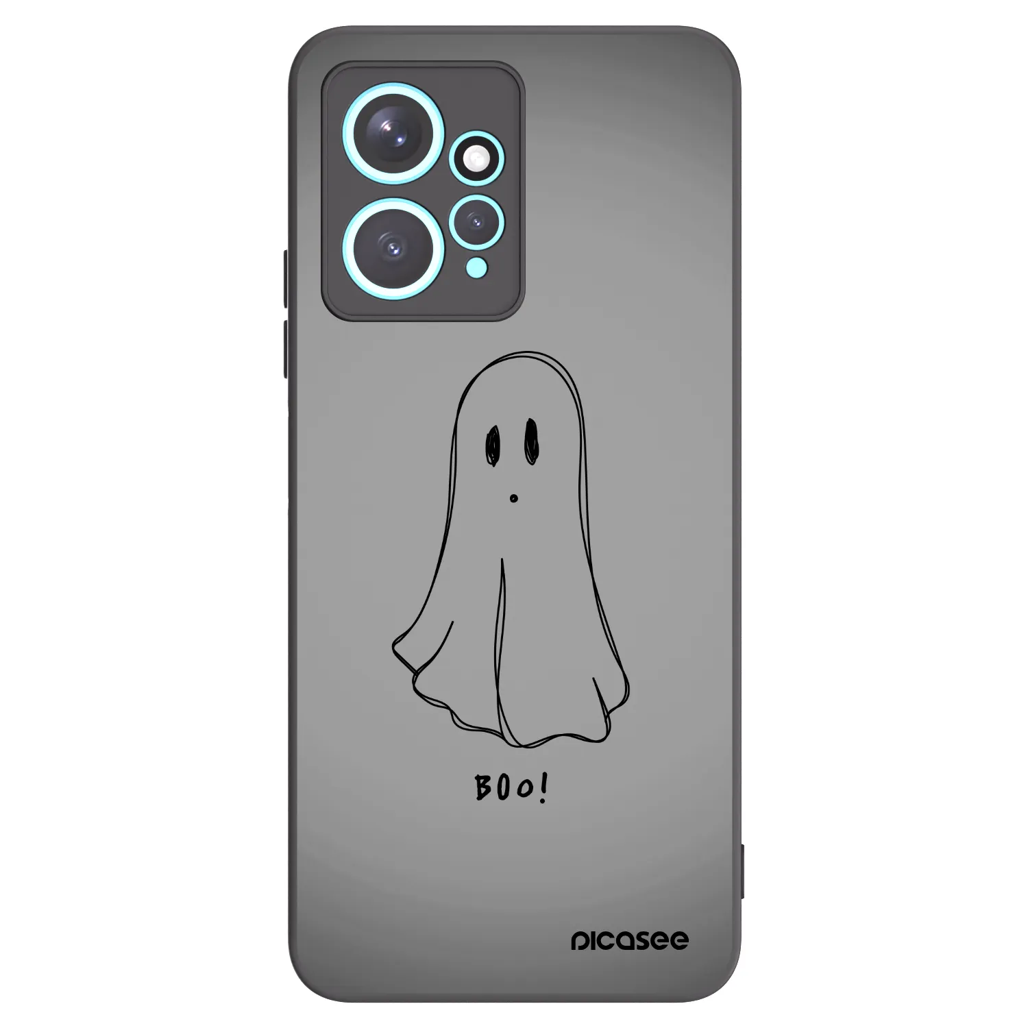 Picasee silikonski črni ovitek za Xiaomi Redmi Note 12 4G - Ghost