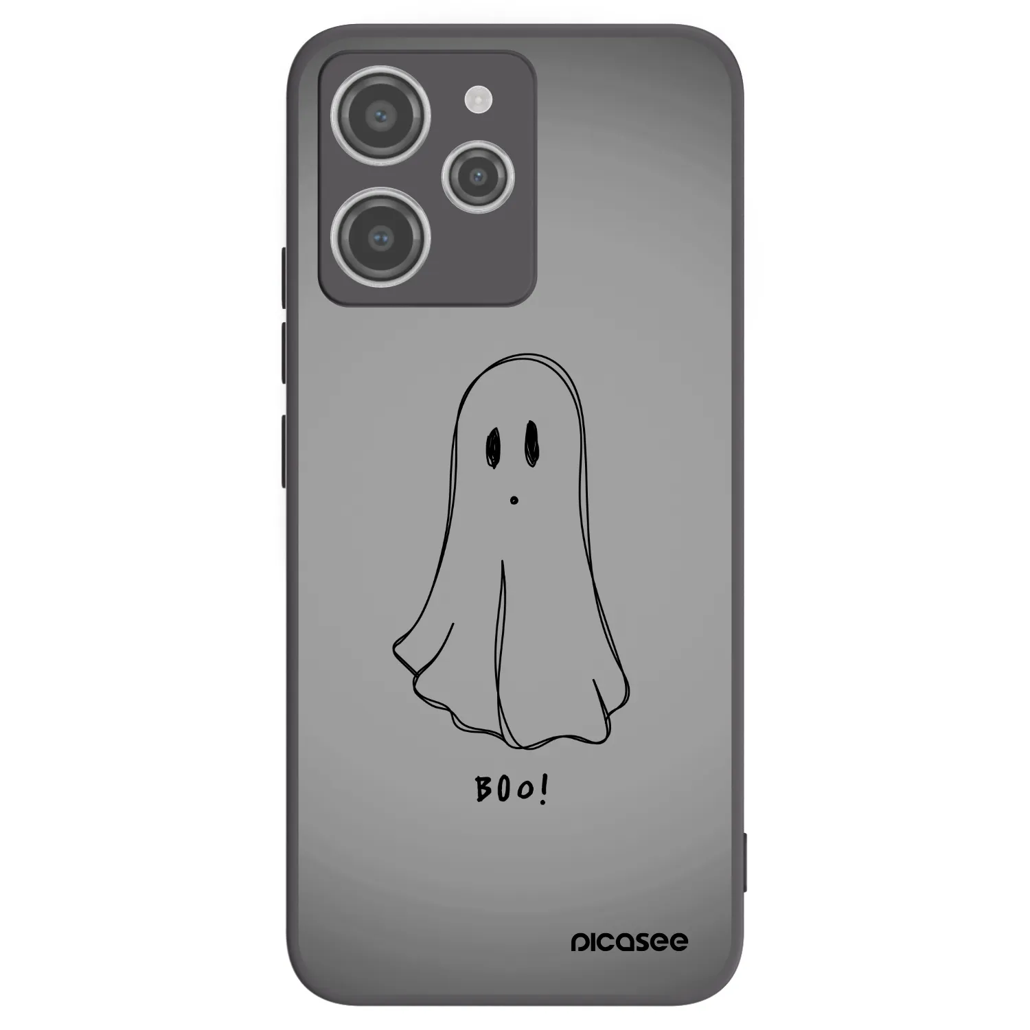 Picasee silikonski črni ovitek za Xiaomi Redmi 12 4G - Ghost