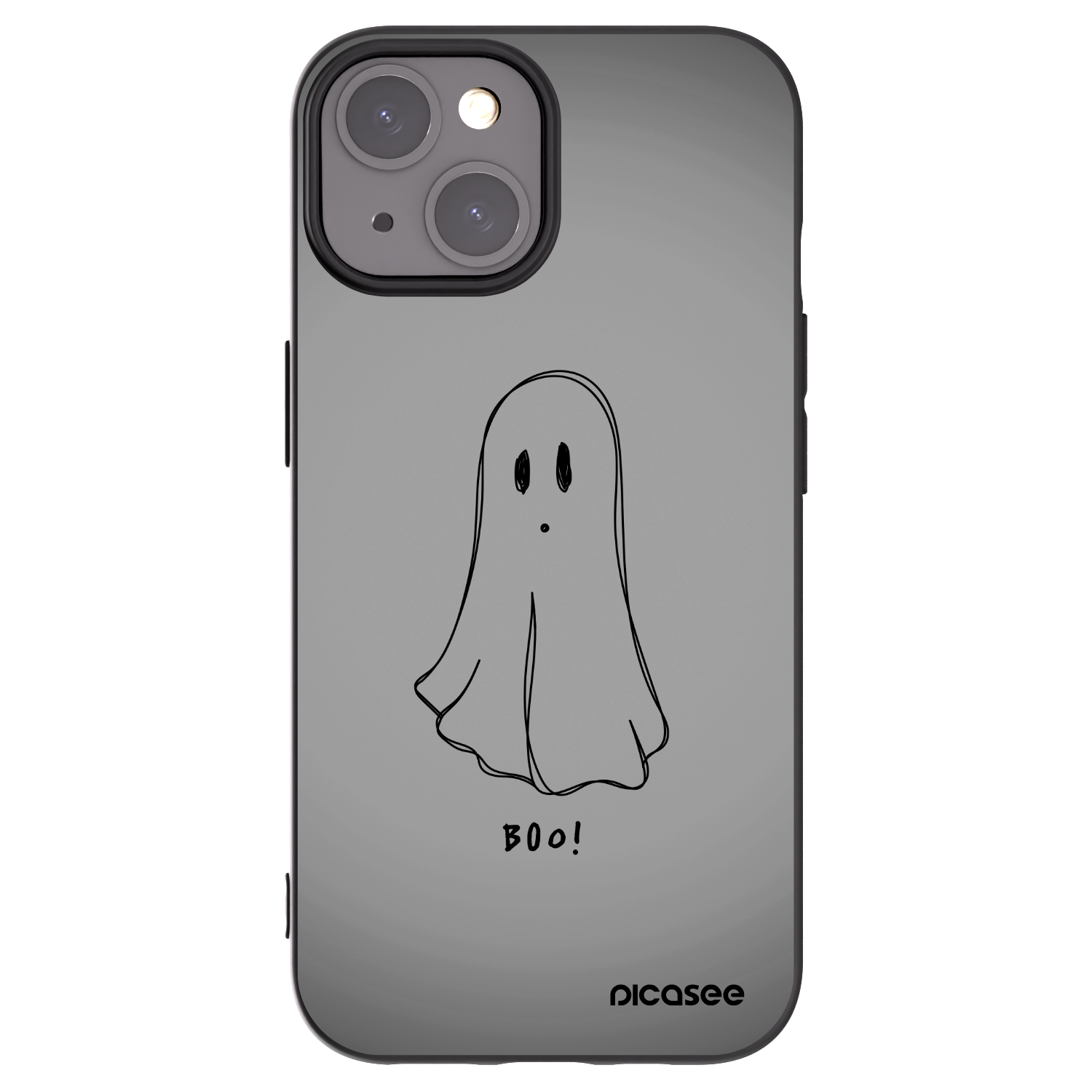 Picasee silikonski črni ovitek za Apple iPhone 15 - Ghost