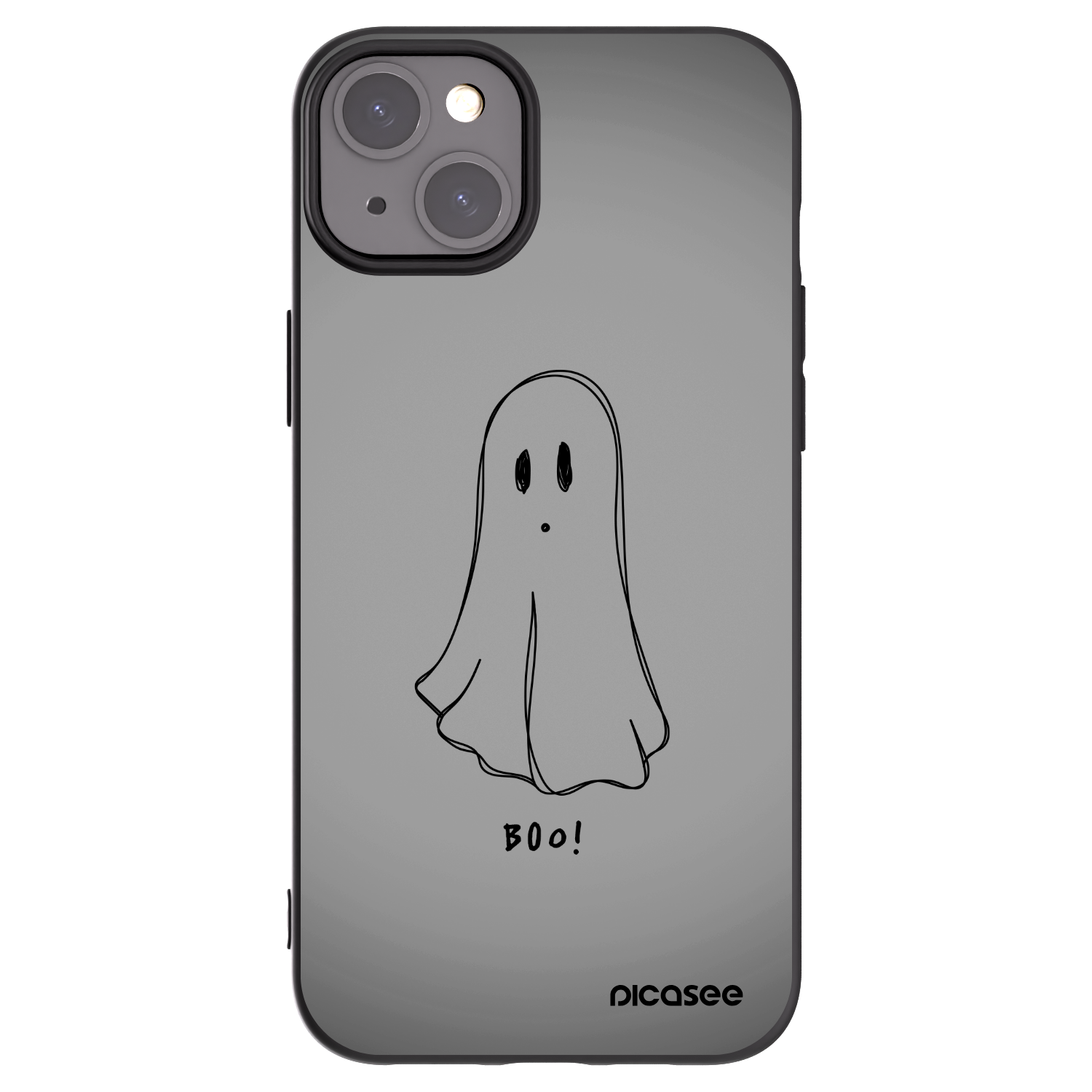 Picasee silikonski črni ovitek za Apple iPhone 15 Plus - Ghost