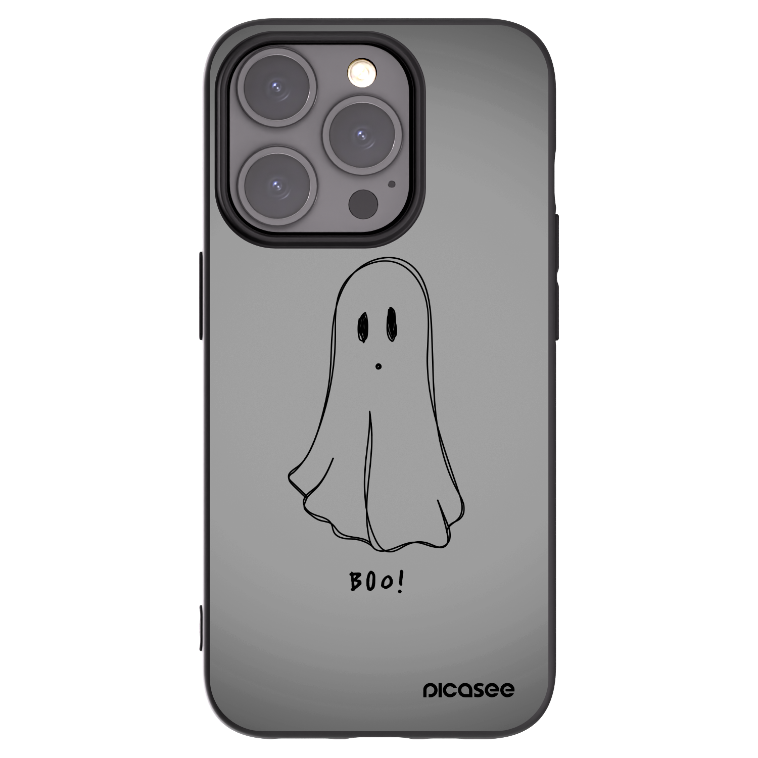 Picasee silikonski črni ovitek za Apple iPhone 15 Pro - Ghost