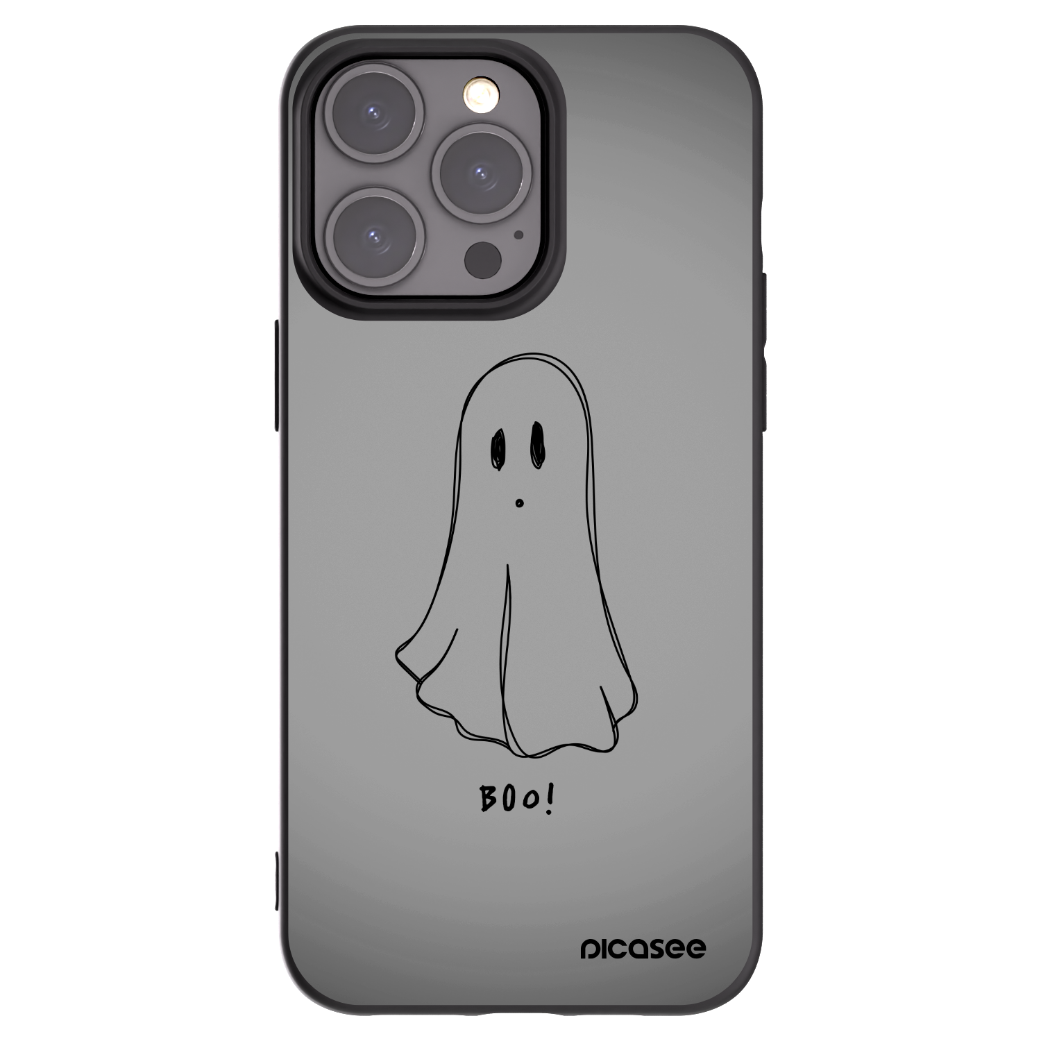 Picasee silikonski črni ovitek za Apple iPhone 15 Pro Max - Ghost