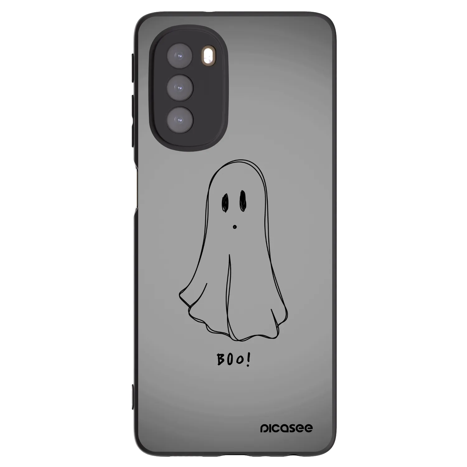 Picasee silikonski črni ovitek za Motorola Moto G51 - Ghost