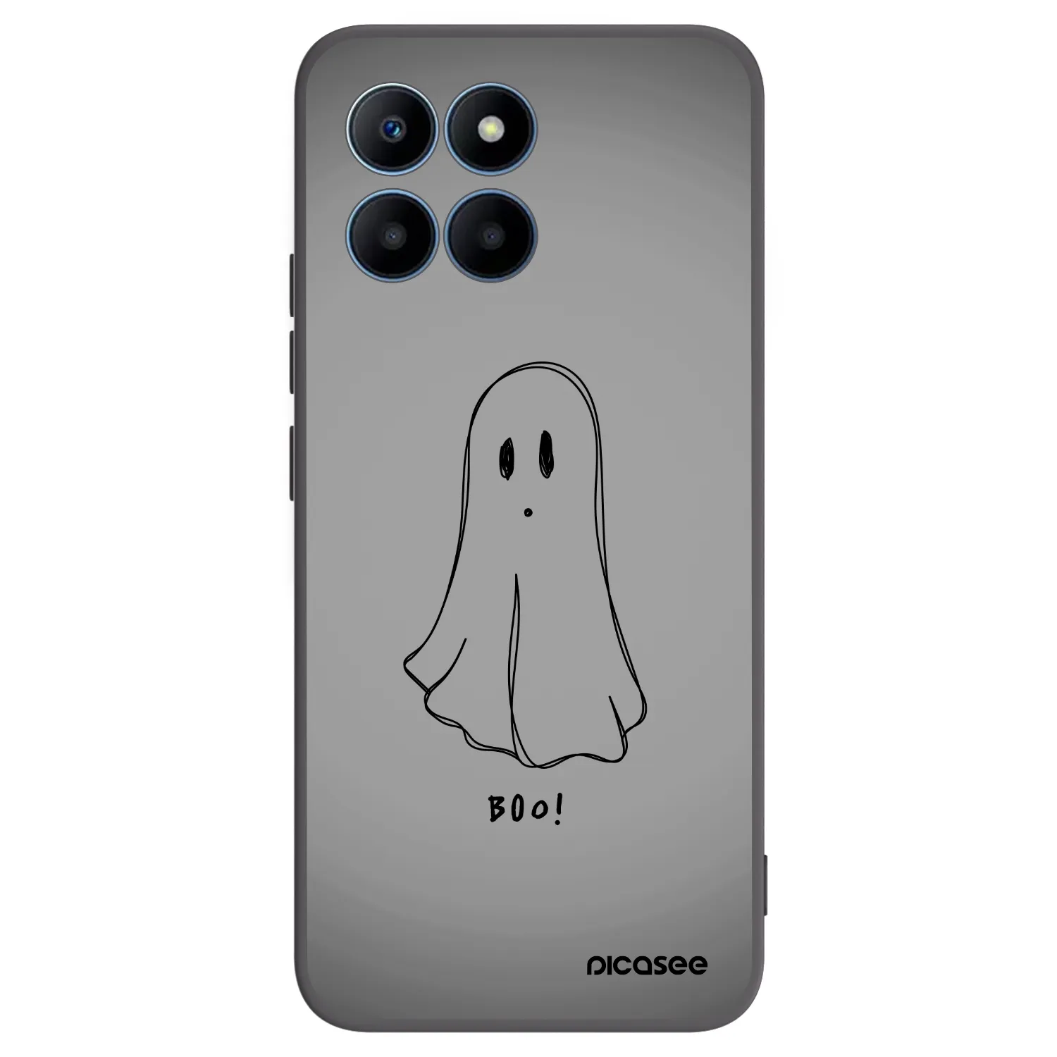 Picasee silikonski črni ovitek za Honor 70 Lite - Ghost