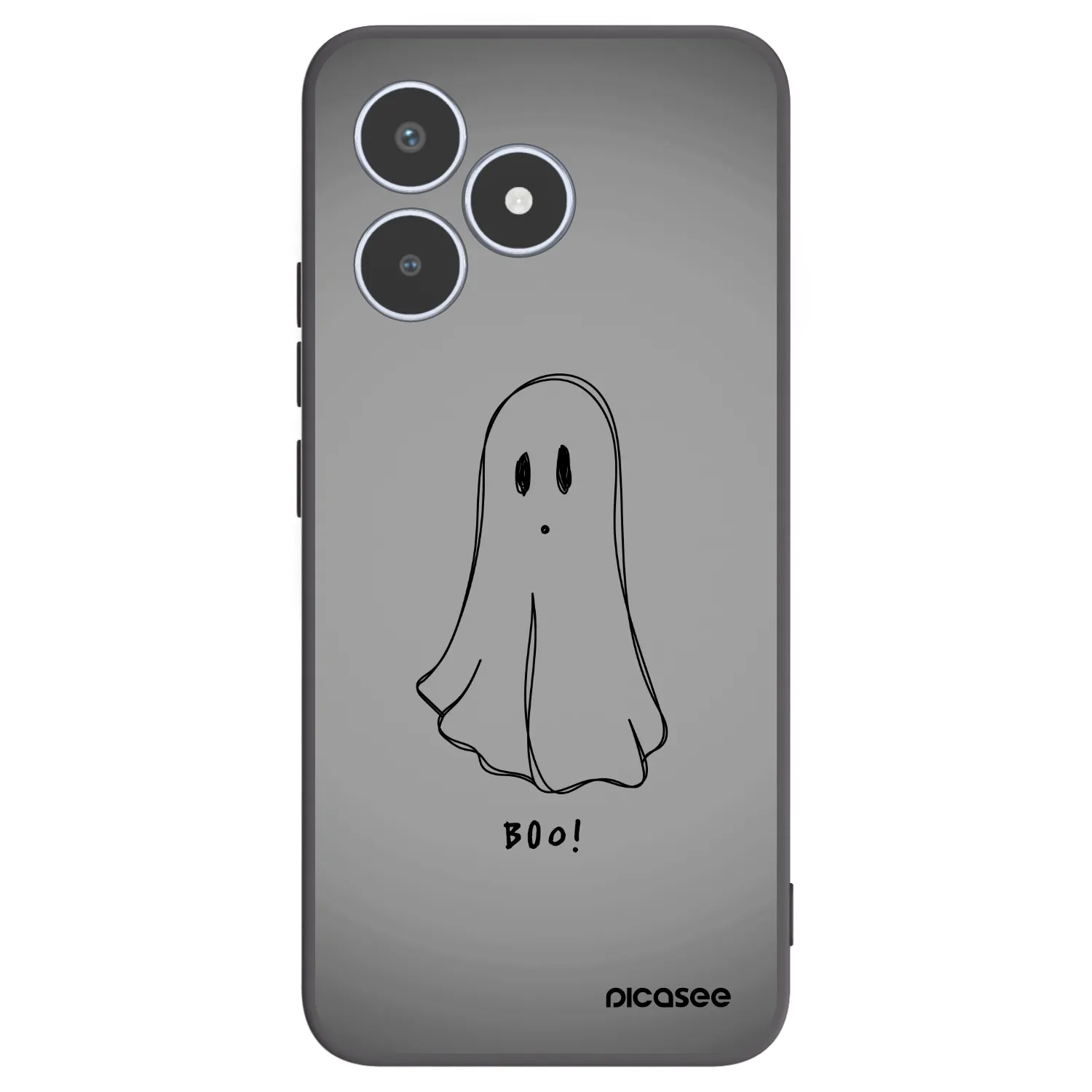 Picasee silikonski črni ovitek za Realme C53 - Ghost
