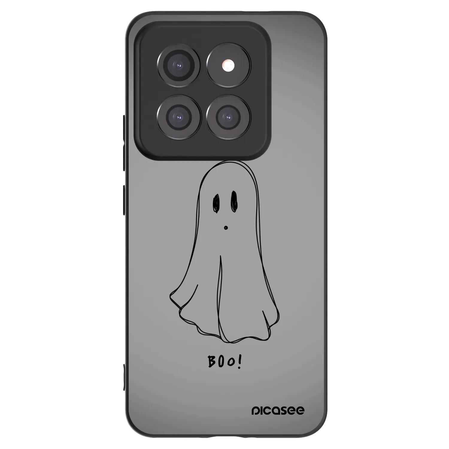 Picasee silikonski črni ovitek za Xiaomi 14 Pro - Ghost