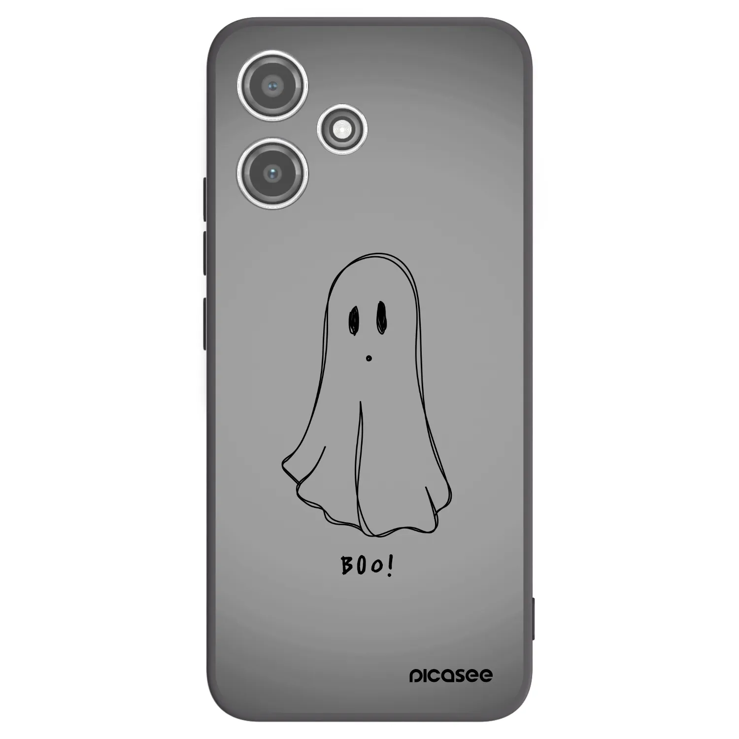 Picasee silikonski črni ovitek za Xiaomi Redmi 12 5G - Ghost