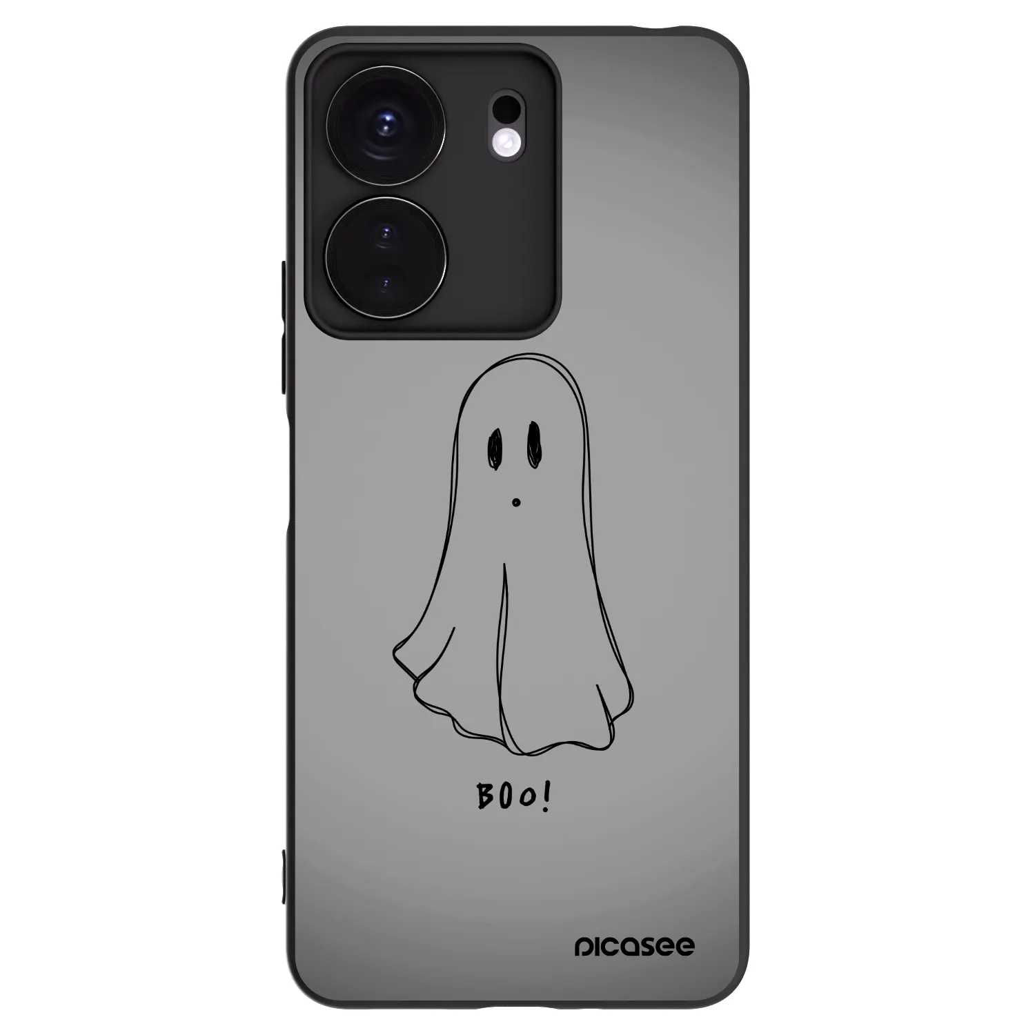 Picasee silikonski črni ovitek za Xiaomi Redmi 13C 4G - Ghost