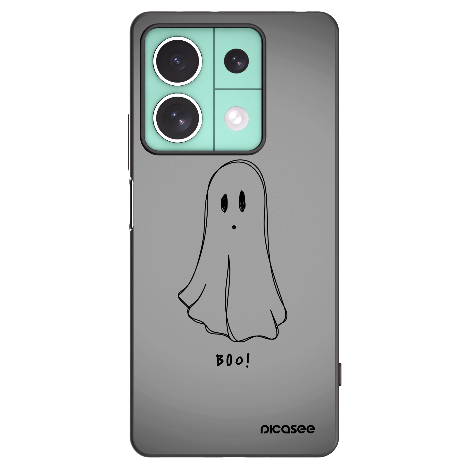 Picasee silikonski črni ovitek za Xiaomi Redmi Note 13 5G - Ghost