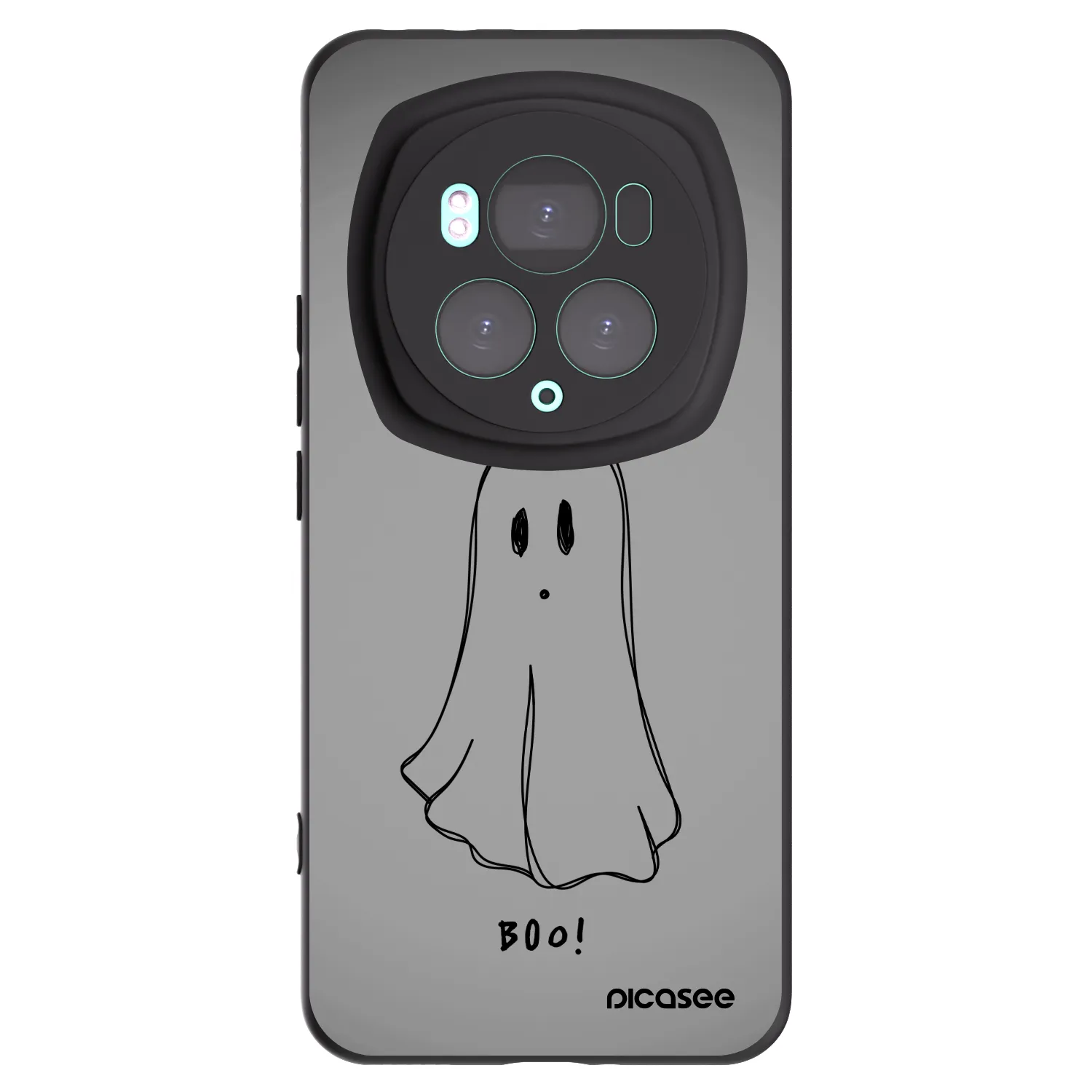 Picasee silikonski črni ovitek za Honor Magic6 Pro - Ghost