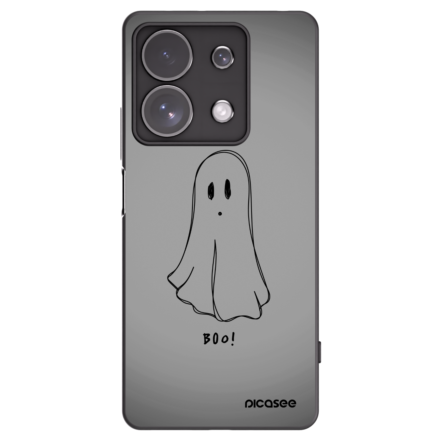 Picasee silikonski črni ovitek za Xiaomi Redmi Note 13 Pro 4G - Ghost