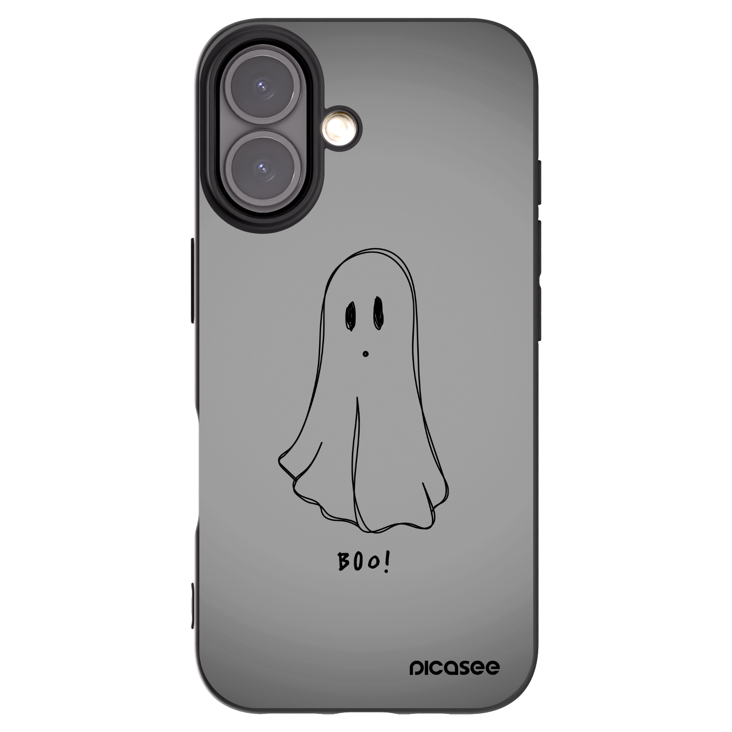 Picasee silikonski črni ovitek za Apple iPhone 16 - Ghost