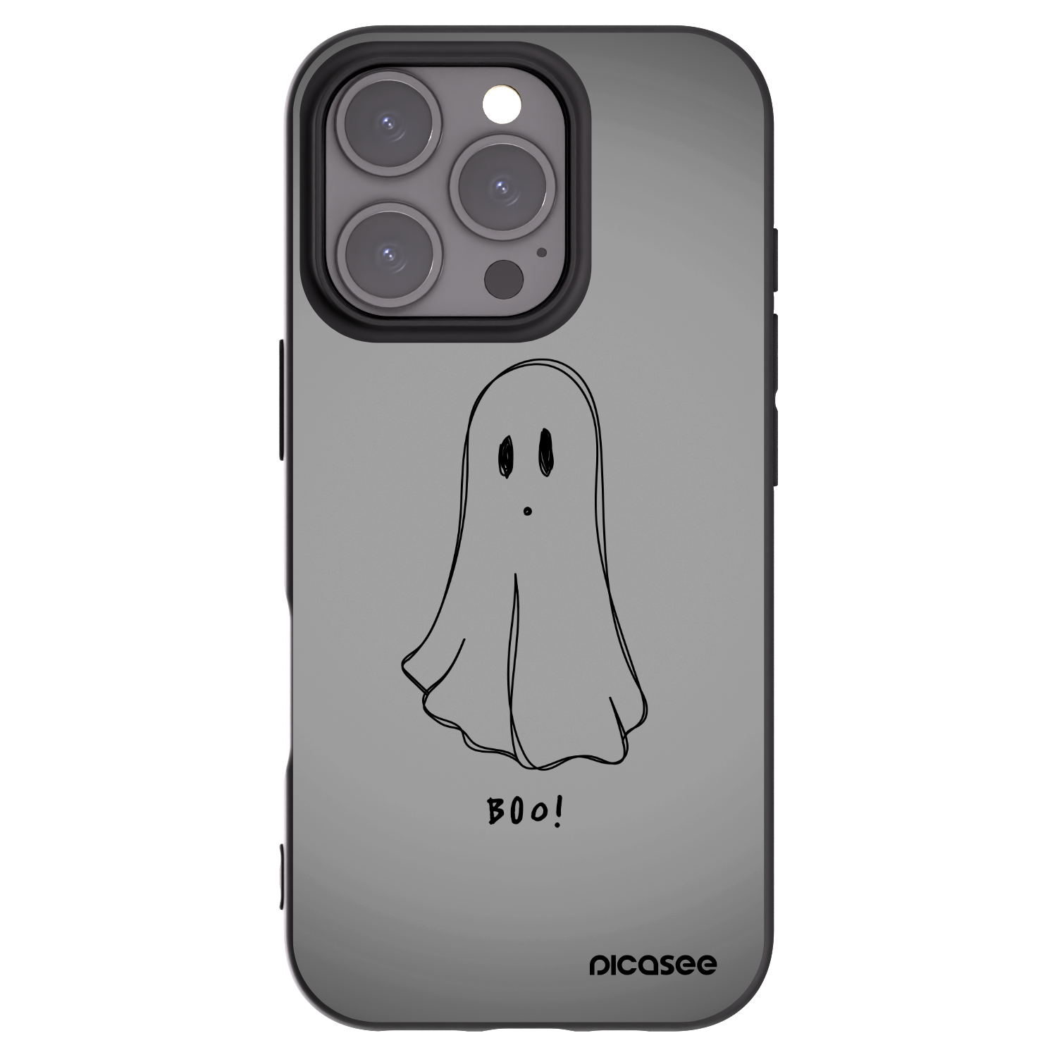 Picasee silikonski črni ovitek za Apple iPhone 16 Pro - Ghost