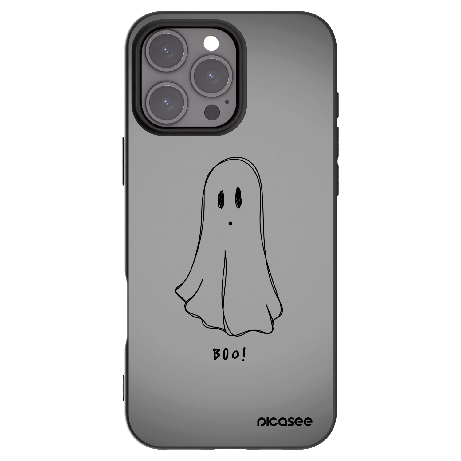 Picasee silikonski črni ovitek za Apple iPhone 16 Pro Max - Ghost