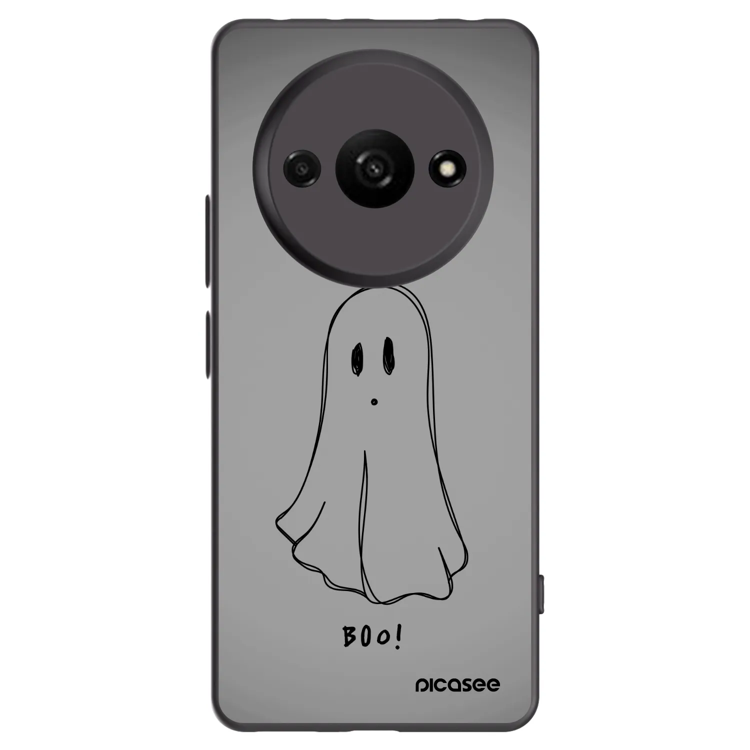 Picasee silikonski črni ovitek za Xiaomi Redmi A3 - Ghost