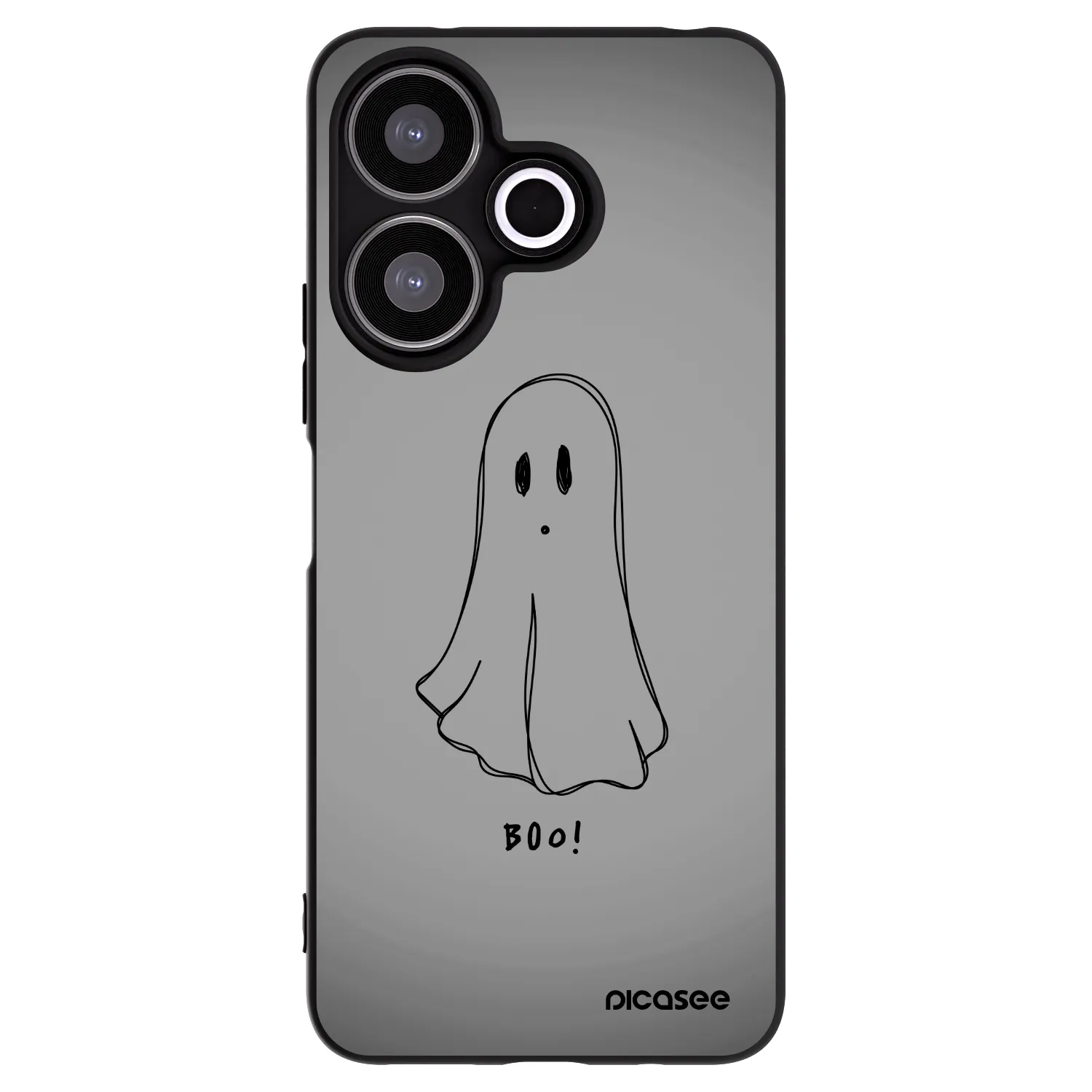 Picasee silikonski črni ovitek za Xiaomi Redmi 13 4G - Ghost