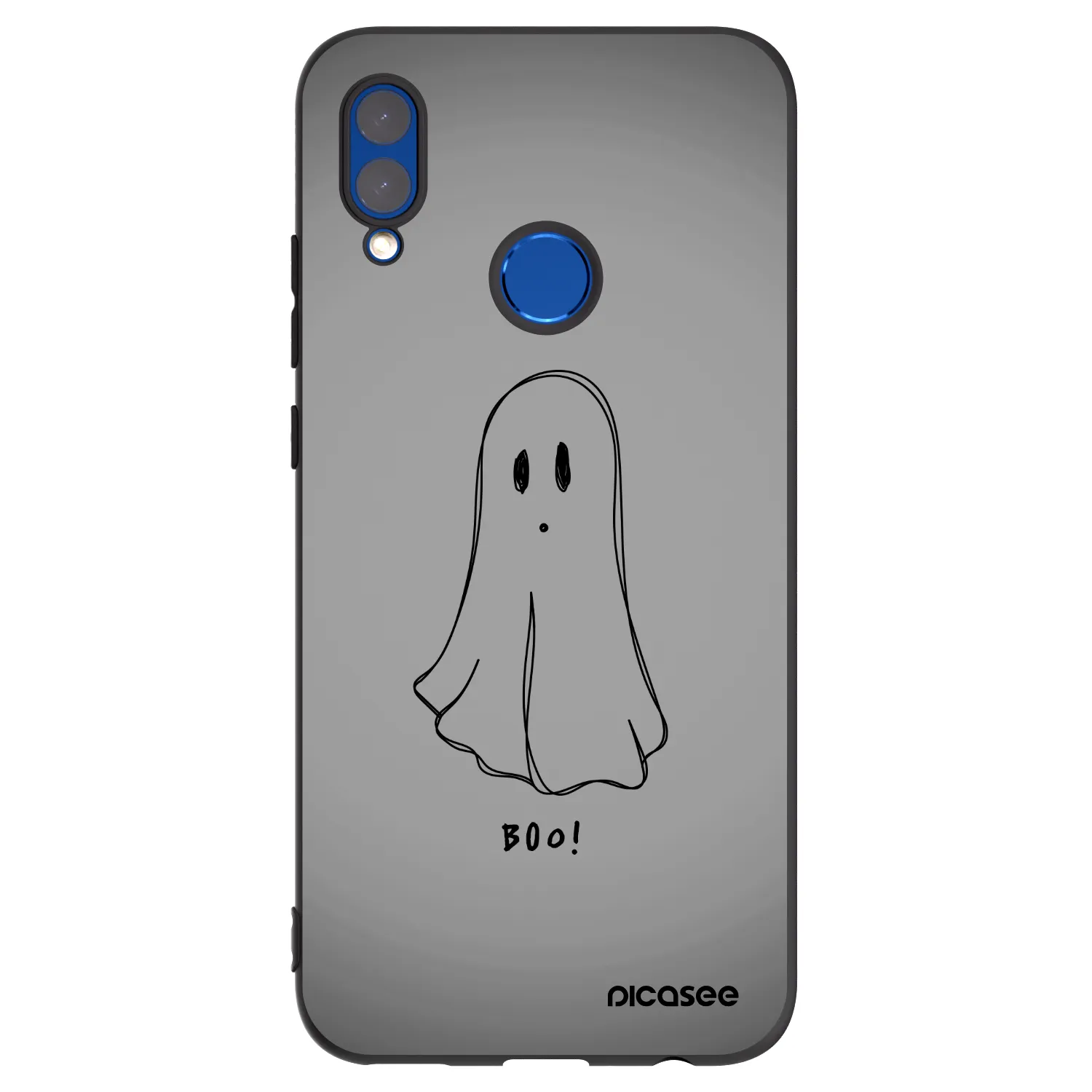 Picasee silikonski črni ovitek za Honor 10 Lite - Ghost
