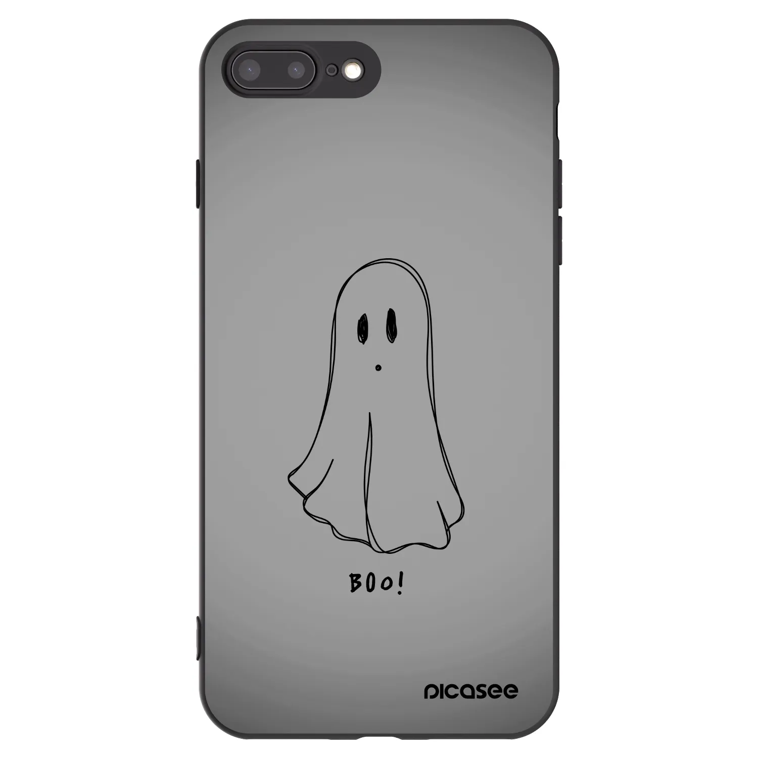 Picasee silikonski črni ovitek za Apple iPhone 8 Plus - Ghost