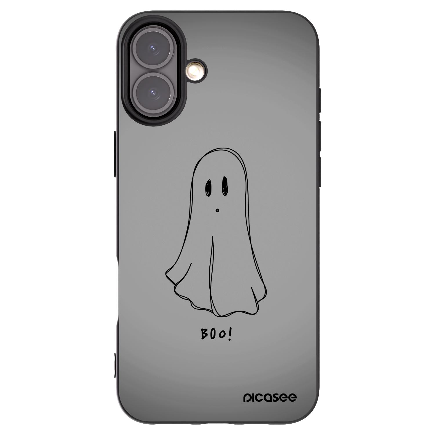 Picasee silikonski črni ovitek za Apple iPhone 16 Plus - Ghost
