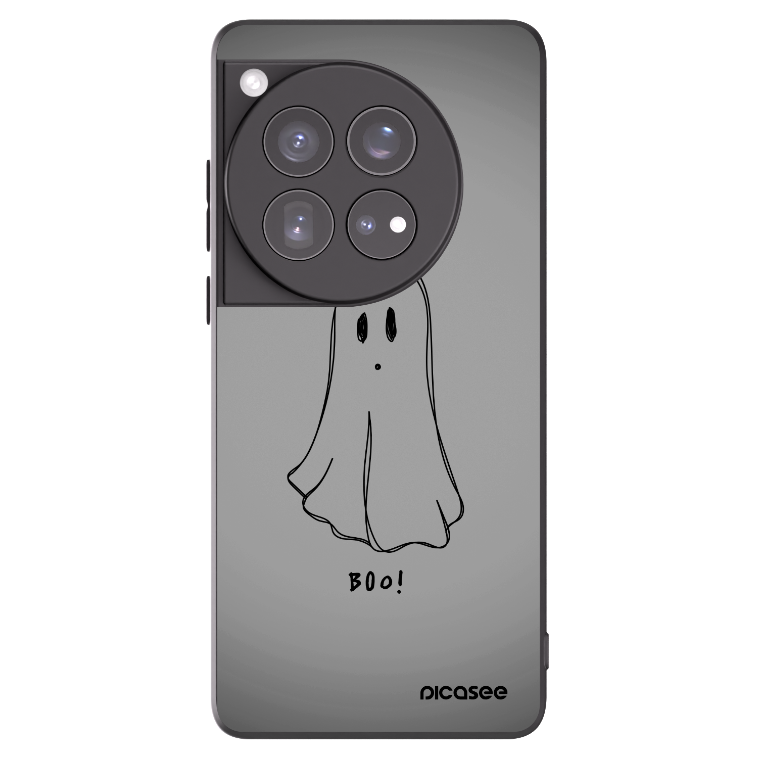 Picasee silikonski črni ovitek za OnePlus 12 5G - Ghost