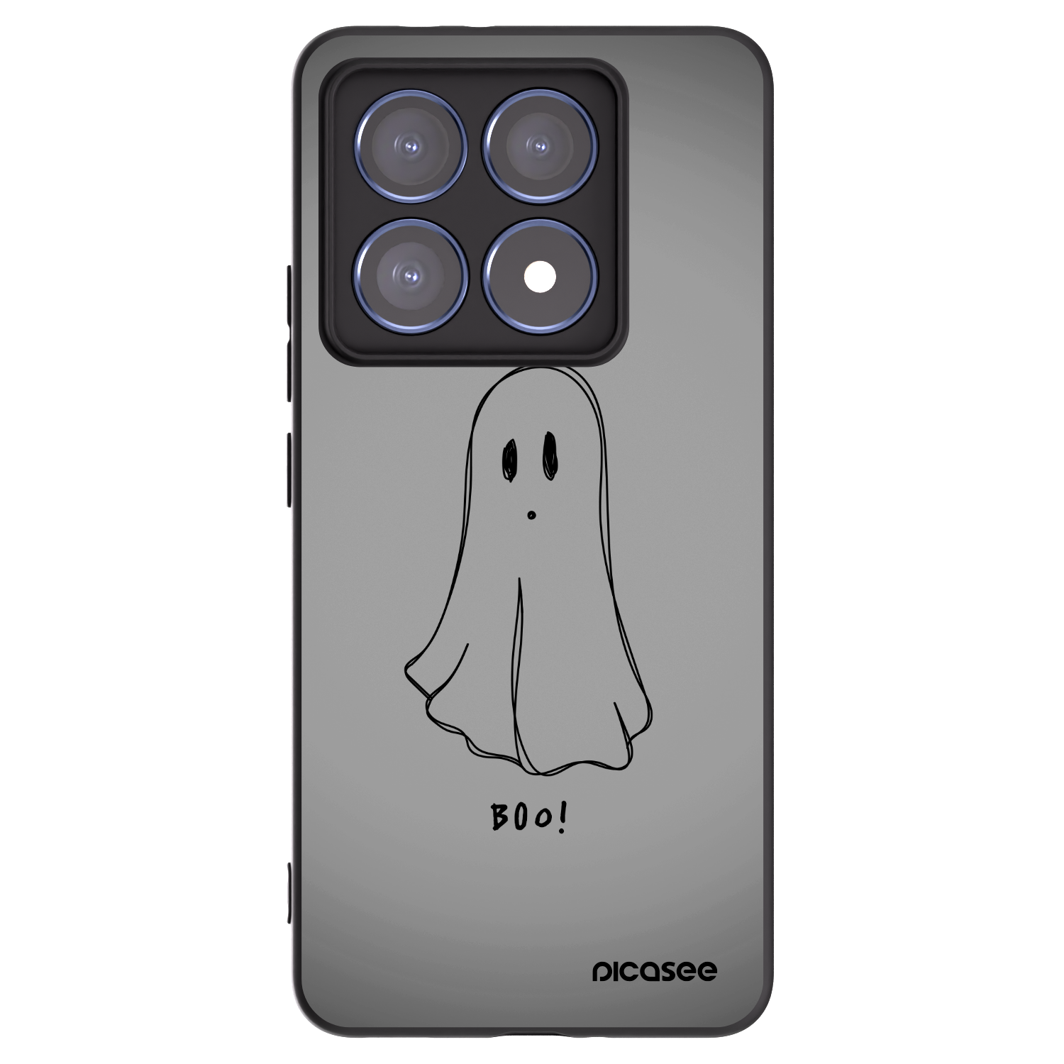 Picasee silikonski črni ovitek za Xiaomi 14T Pro - Ghost