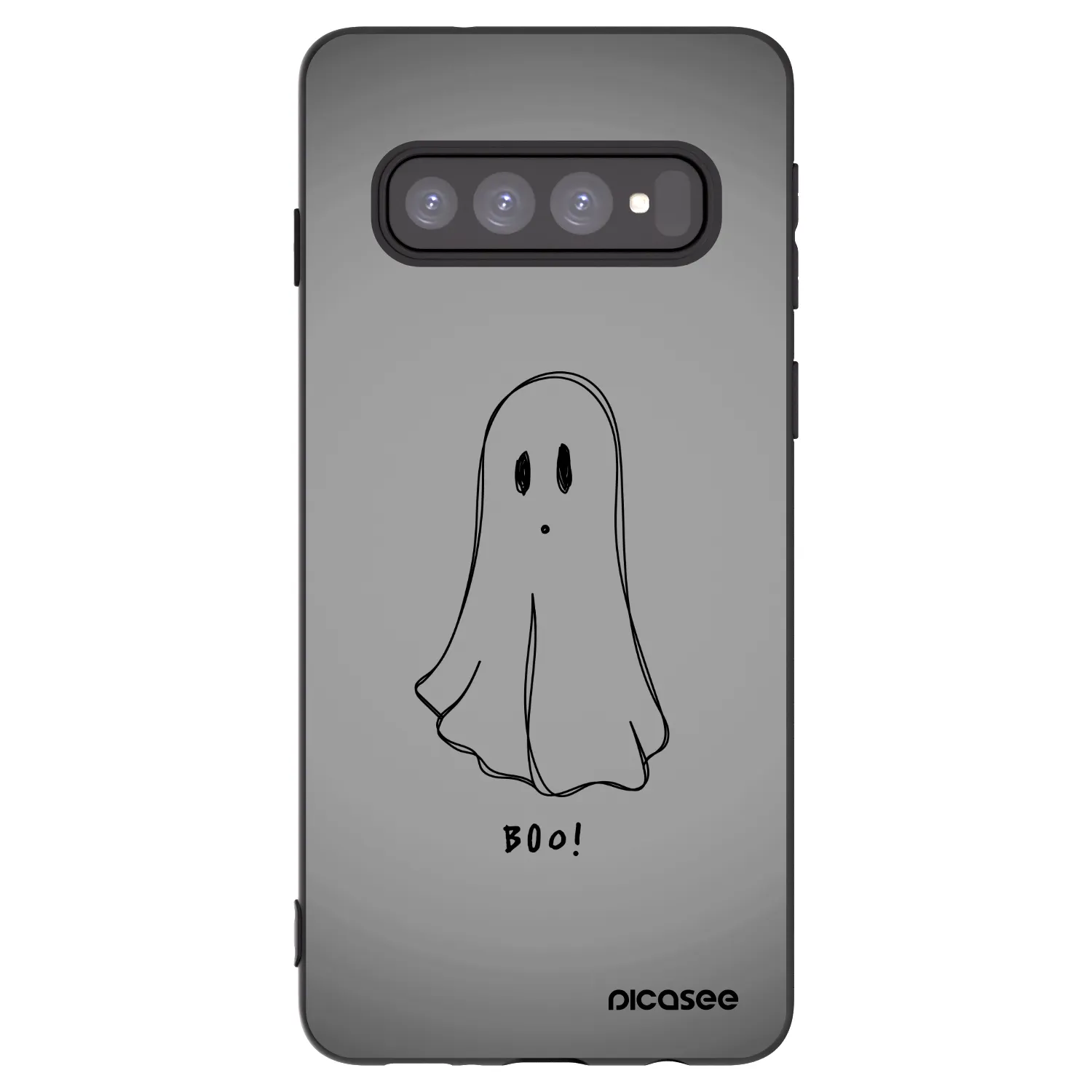 Picasee silikonski črni ovitek za Samsung Galaxy S10 G973 - Ghost