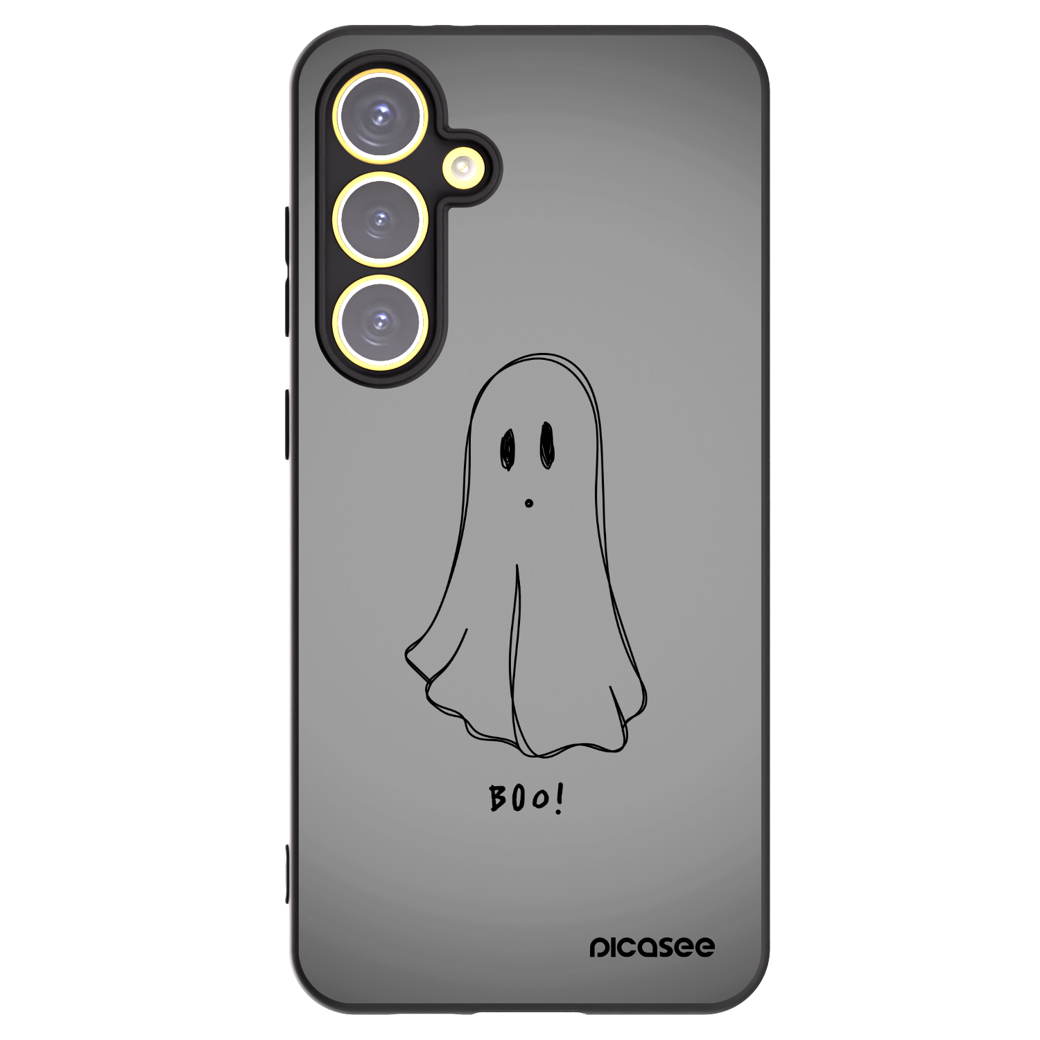 Picasee silikonski črni ovitek za Samsung Galaxy S24 FE S721B - Ghost