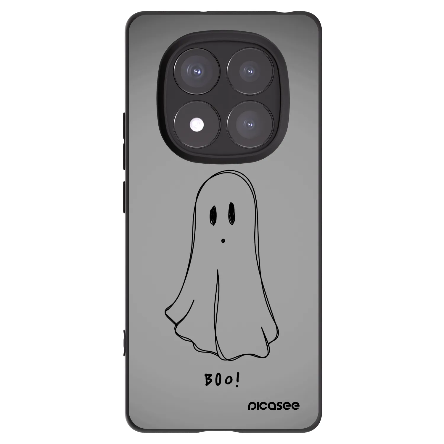 Picasee silikonski črni ovitek za Xiaomi Redmi Note 14 Pro 5G - Ghost