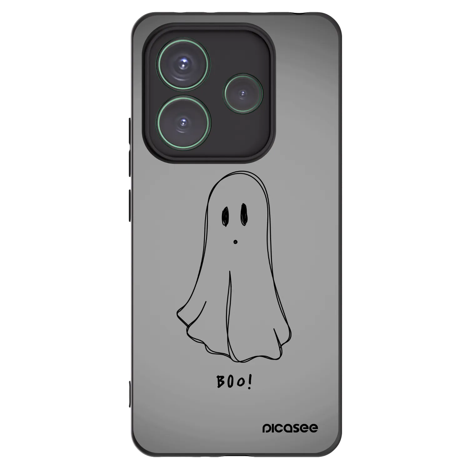 Picasee silikonski črni ovitek za Xiaomi Redmi Note 14 5G - Ghost