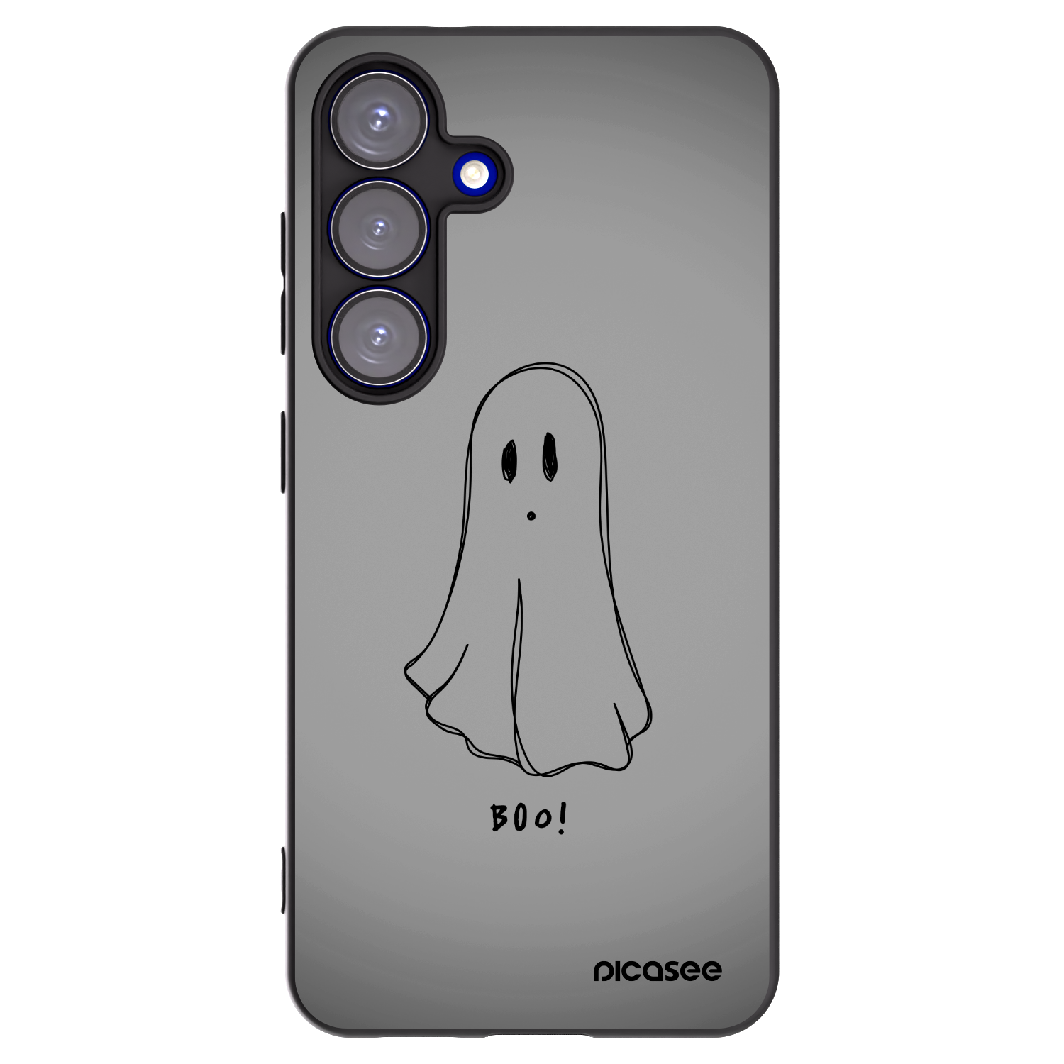 Picasee silikonski črni ovitek za Samsung Galaxy S25 5G - Ghost