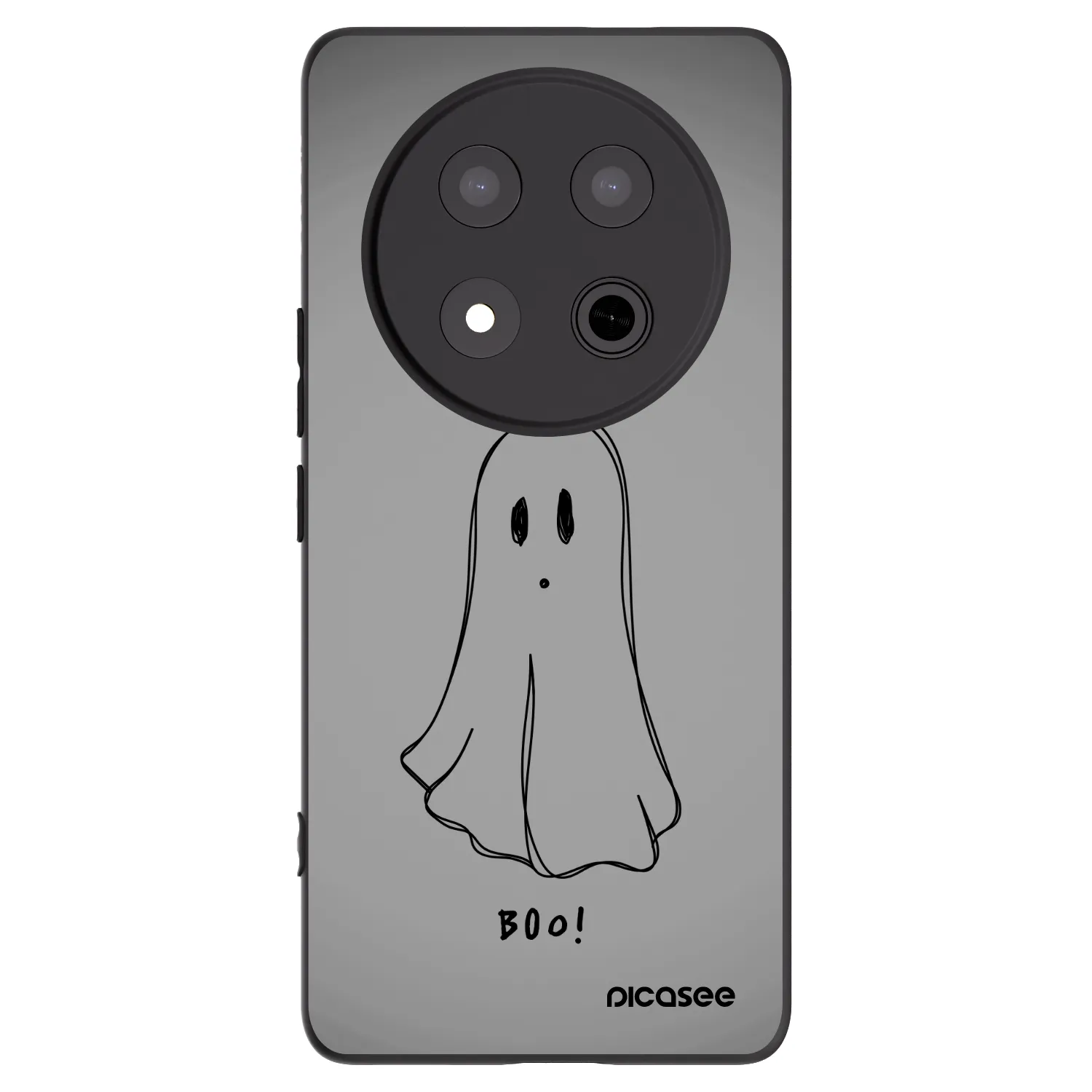 Picasee silikonski črni ovitek za Honor Magic7 Lite 5G - Ghost