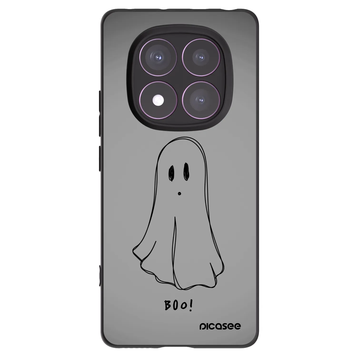 Picasee silikonski črni ovitek za Xiaomi Redmi Note 14 Pro 4G - Ghost
