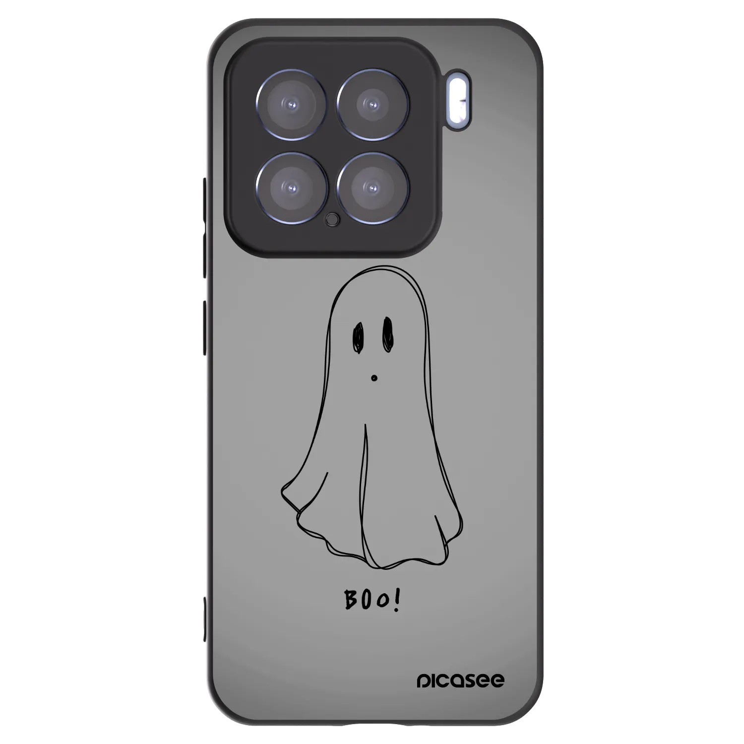 Picasee silikonski črni ovitek za Xiaomi 15 - Ghost