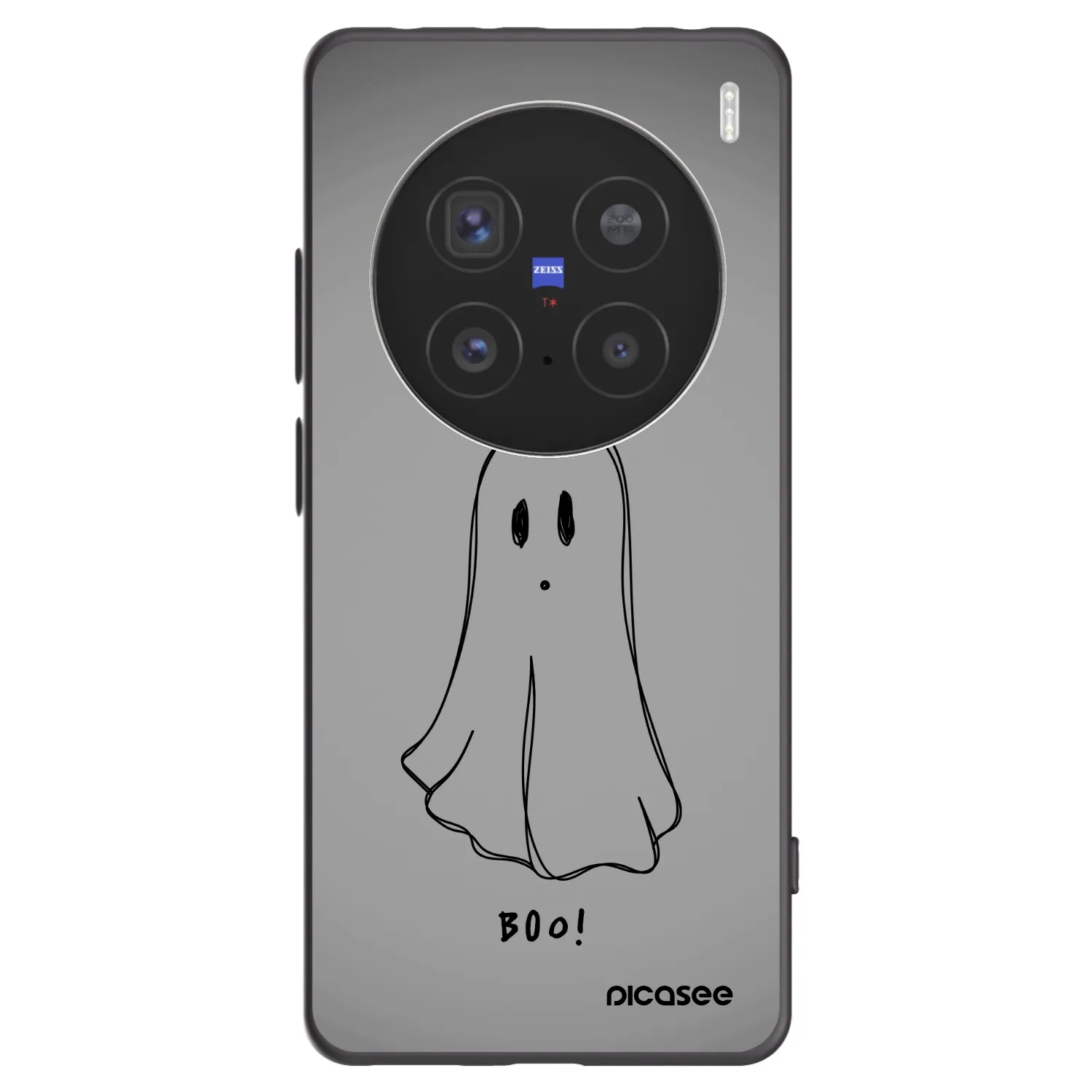 Picasee silikonski črni ovitek za Vivo X200 Pro - Ghost